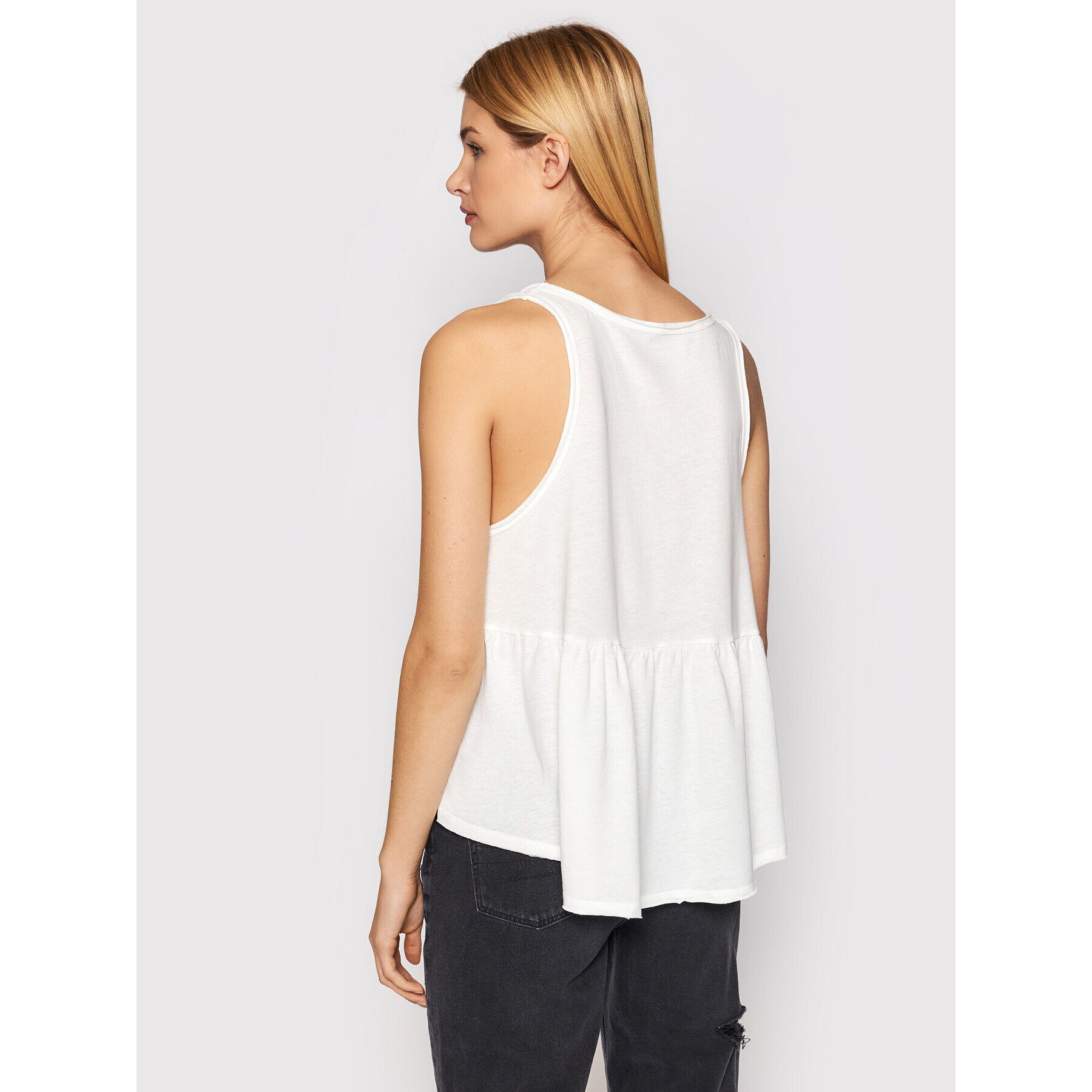 American Eagle топ 036-3171-5098 Бял Regular Fit - Pepit.bg