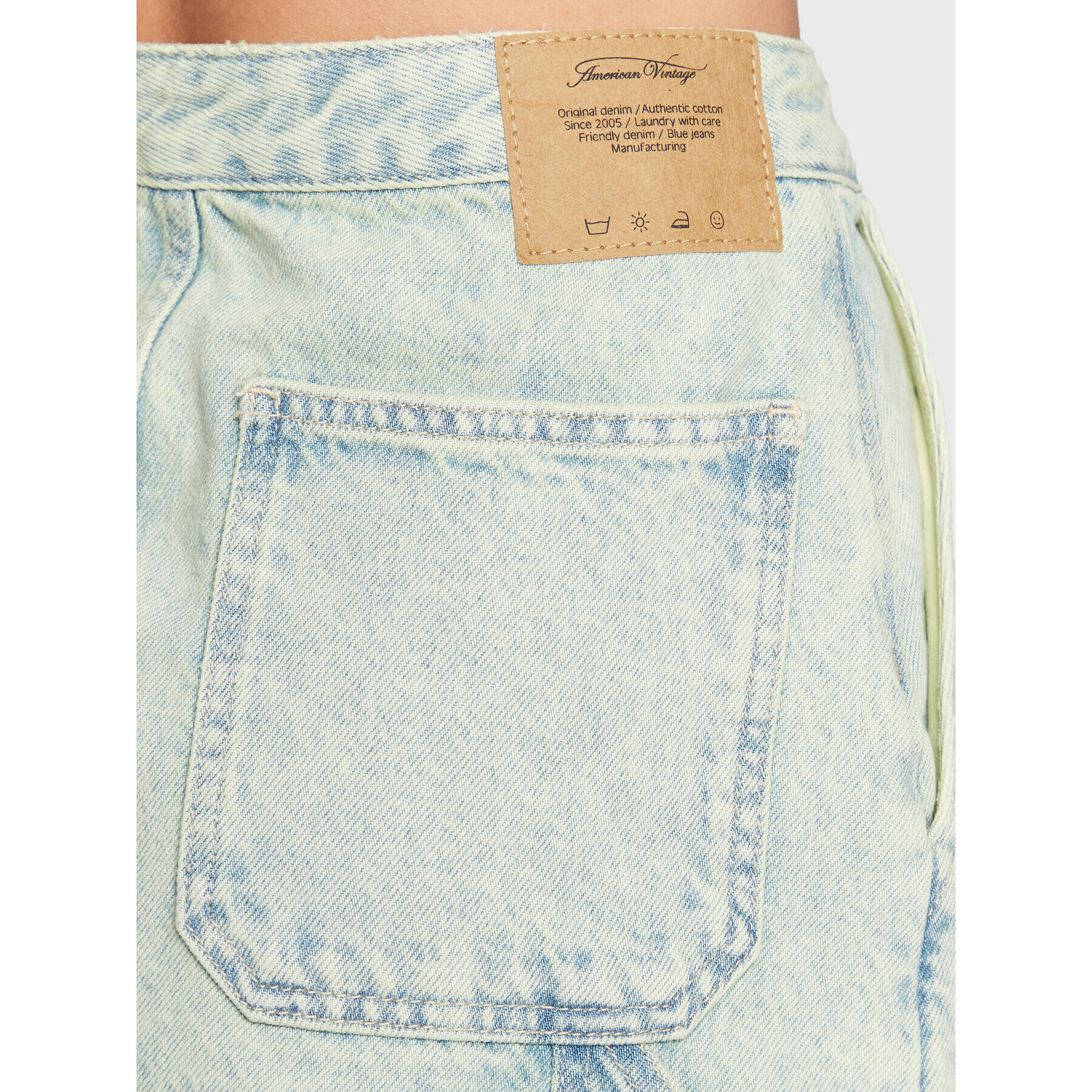 American Vintage Дънкова пола Joybird JOY13BH22 Син Regular Fit - Pepit.bg