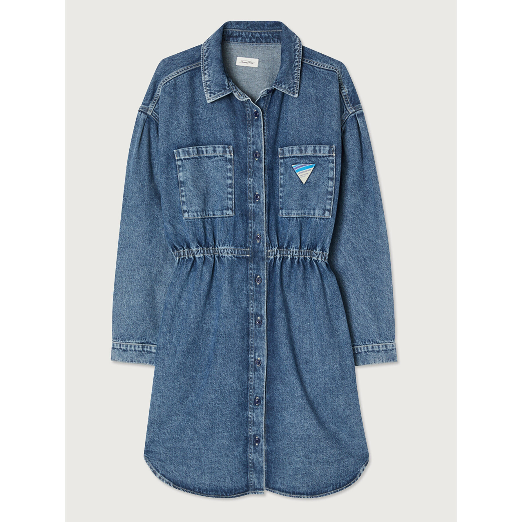 American Vintage Дънкова рокля Astury AST14AH23 Син Regular Fit - Pepit.bg