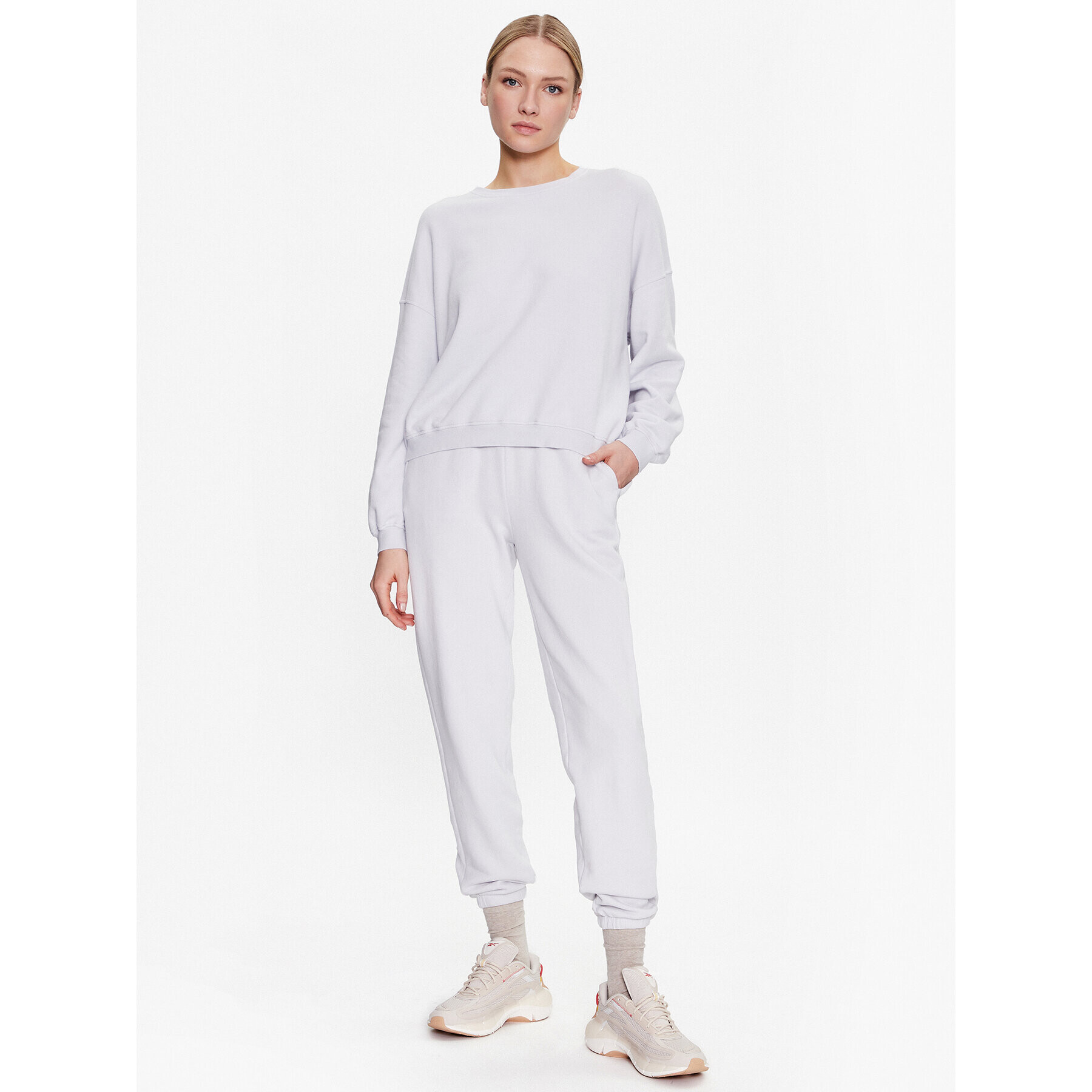 American Vintage Долнище анцуг Hapylife HAPY05BE23 Сив Relaxed Fit - Pepit.bg