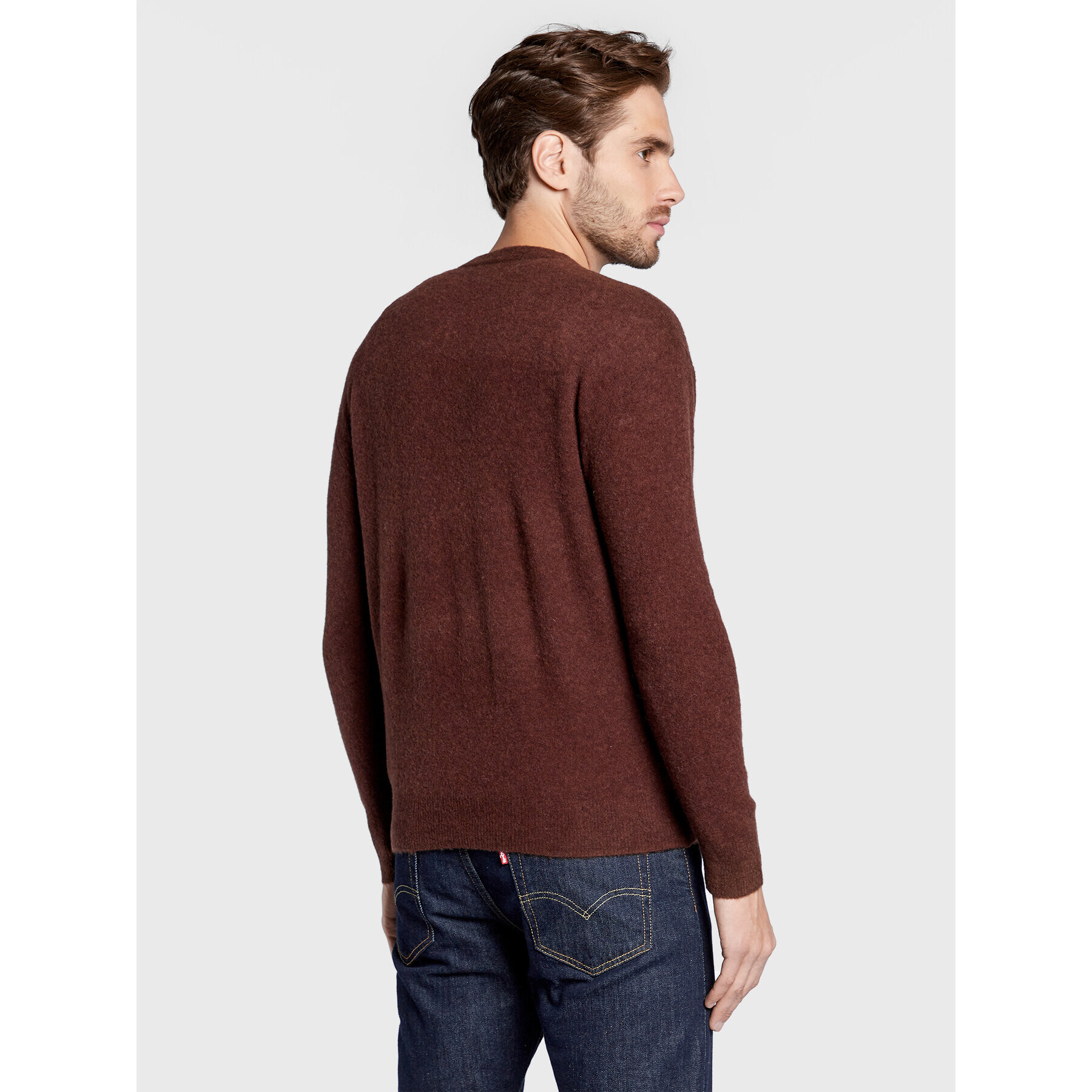 American Vintage Пуловер MRAZ18AH22 Кафяв Regular Fit - Pepit.bg