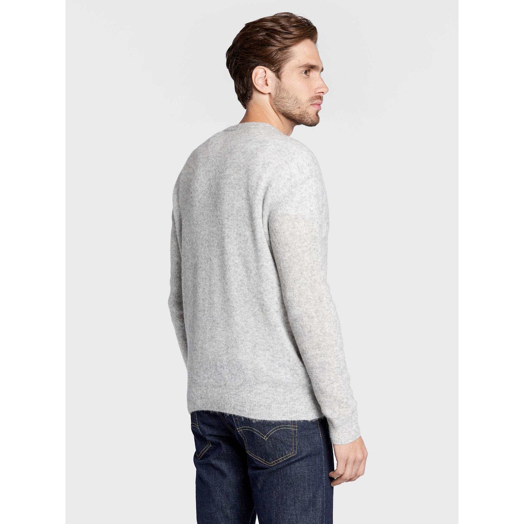 American Vintage Пуловер MRAZ18AH22 Сив Regular Fit - Pepit.bg