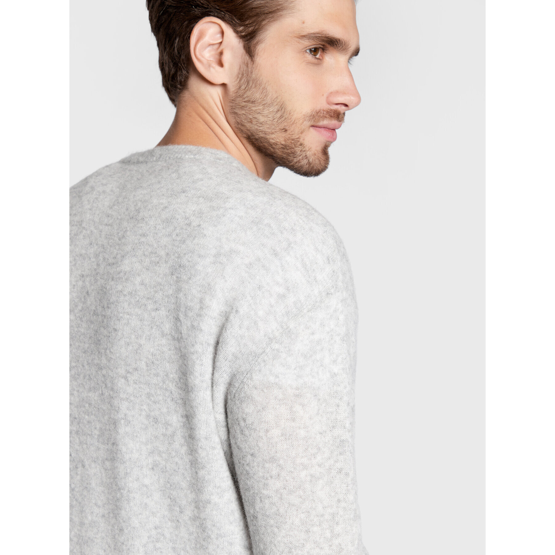American Vintage Пуловер MRAZ18AH22 Сив Regular Fit - Pepit.bg