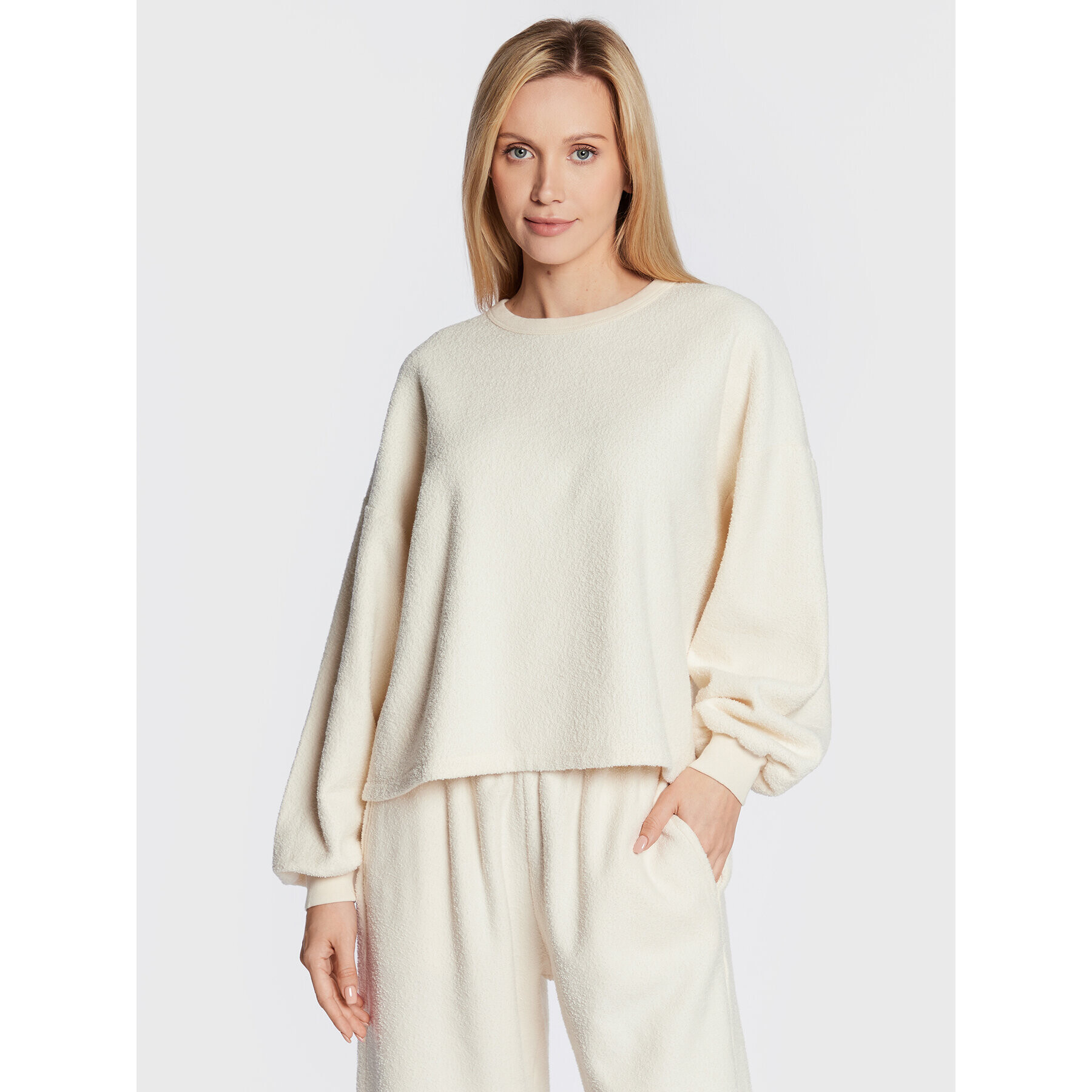 American Vintage Суитшърт Bobypark BOBY03AH22 Бежов Relaxed Fit - Pepit.bg