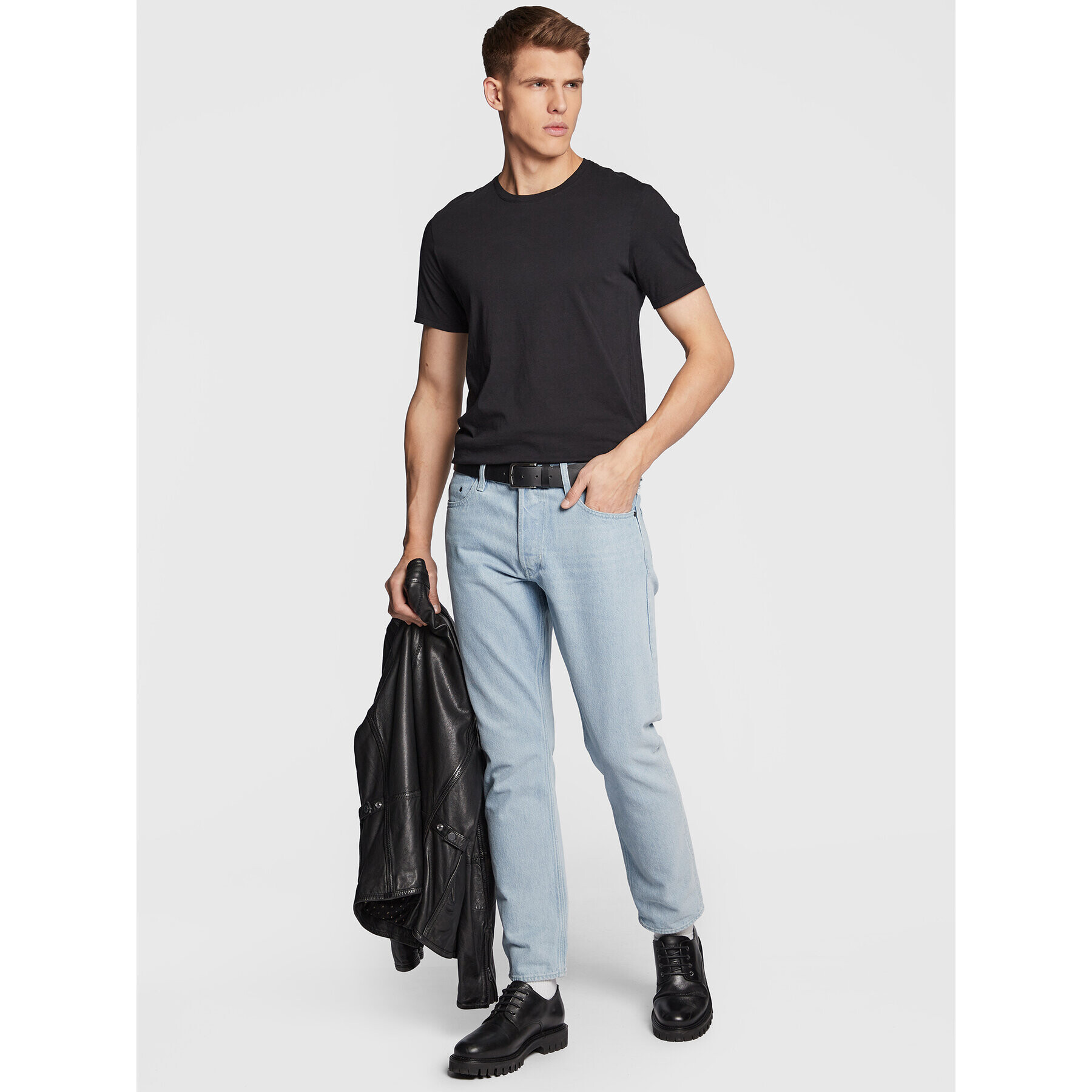 American Vintage Тишърт Decatur MDEC1H22 Черен Regular Fit - Pepit.bg