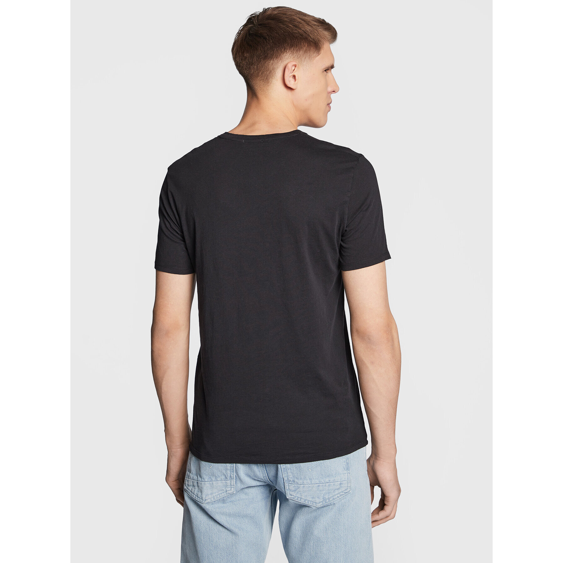 American Vintage Тишърт Decatur MDEC1H22 Черен Regular Fit - Pepit.bg