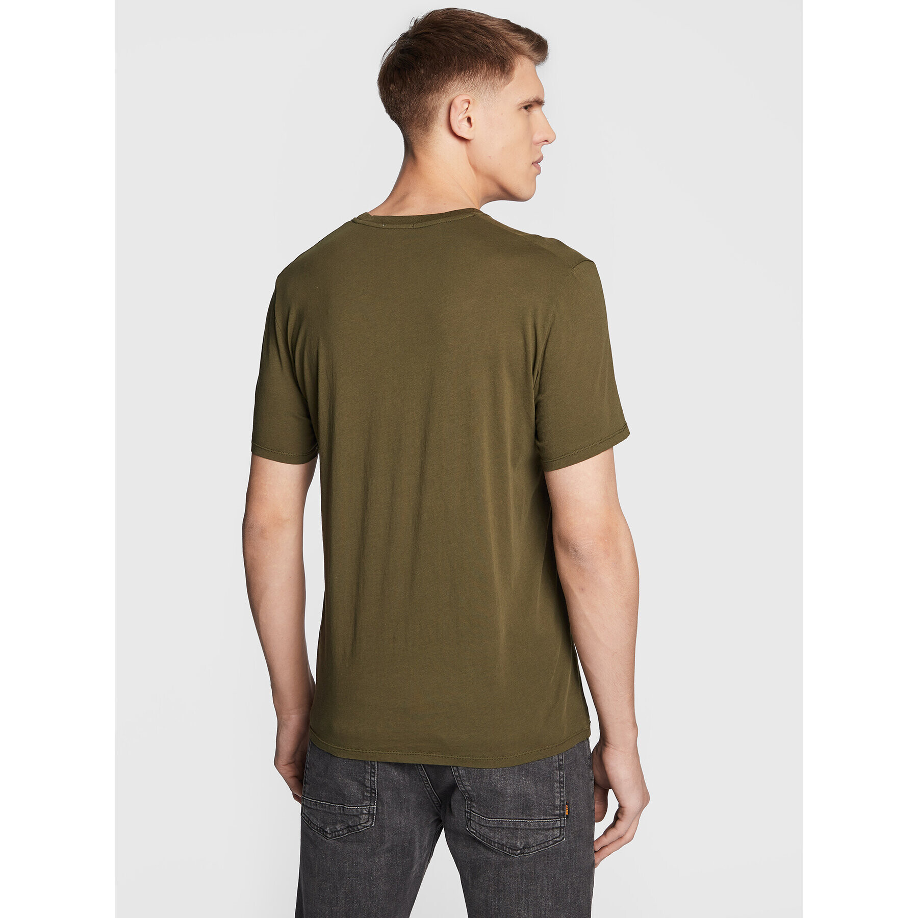 American Vintage Тишърт Decatur MDEC1H22 Зелен Regular Fit - Pepit.bg