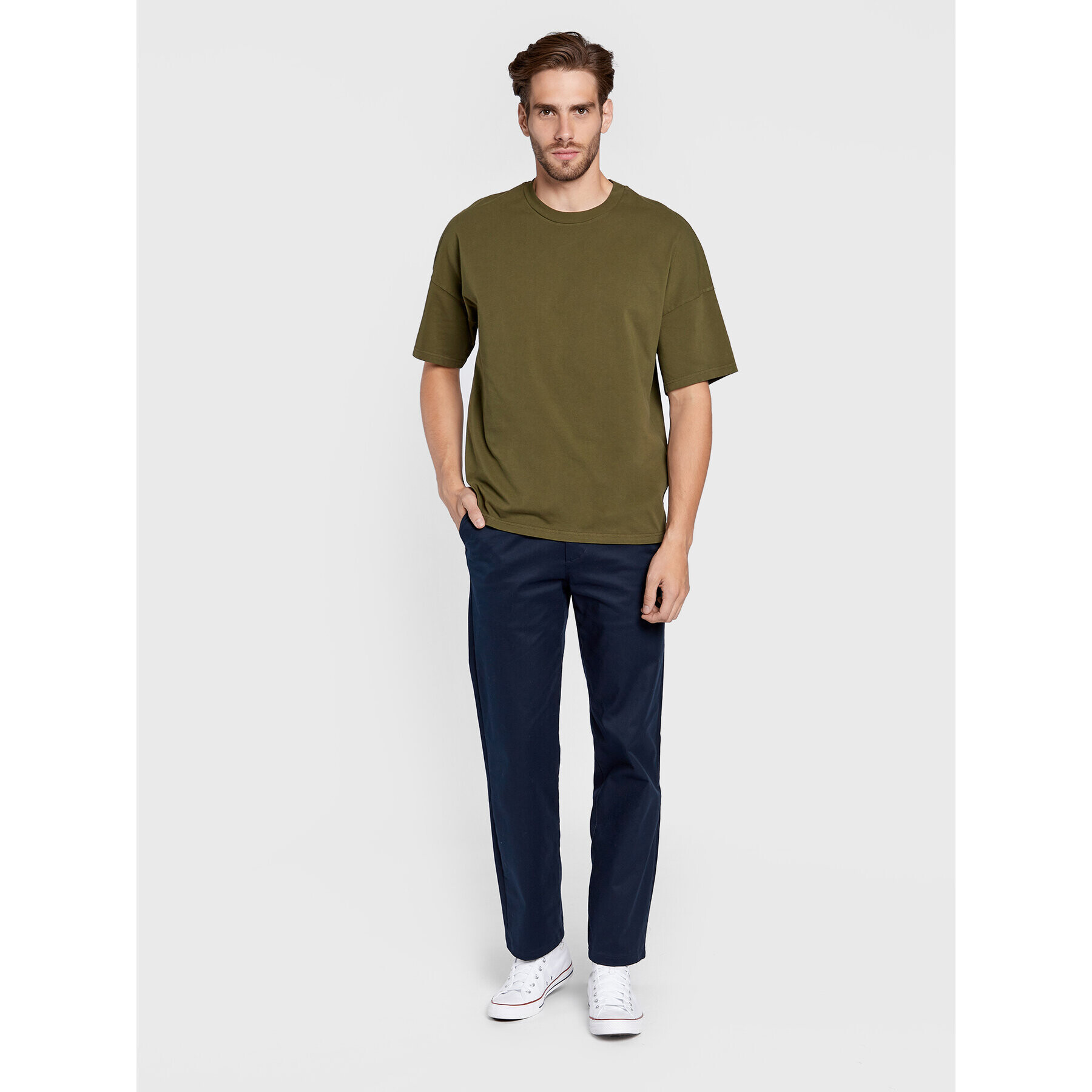American Vintage Тишърт MFIZ02AH22 Зелен Regular Fit - Pepit.bg