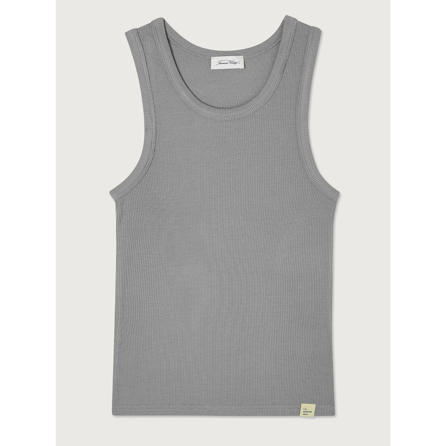 American Vintage топ Odyl ODY01BH23 Сив Regular Fit - Pepit.bg