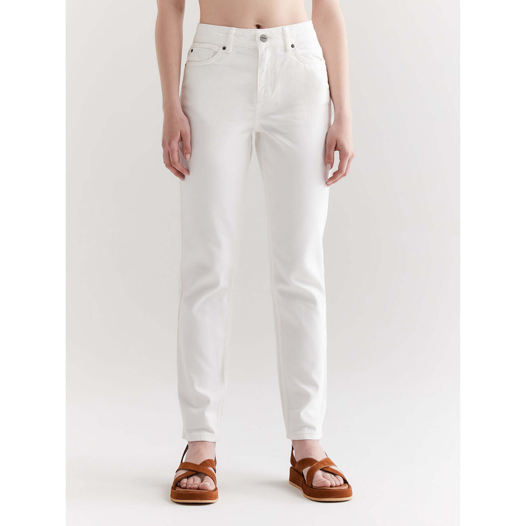 Americanos Дънки Boston Бял Slim Leg - Pepit.bg