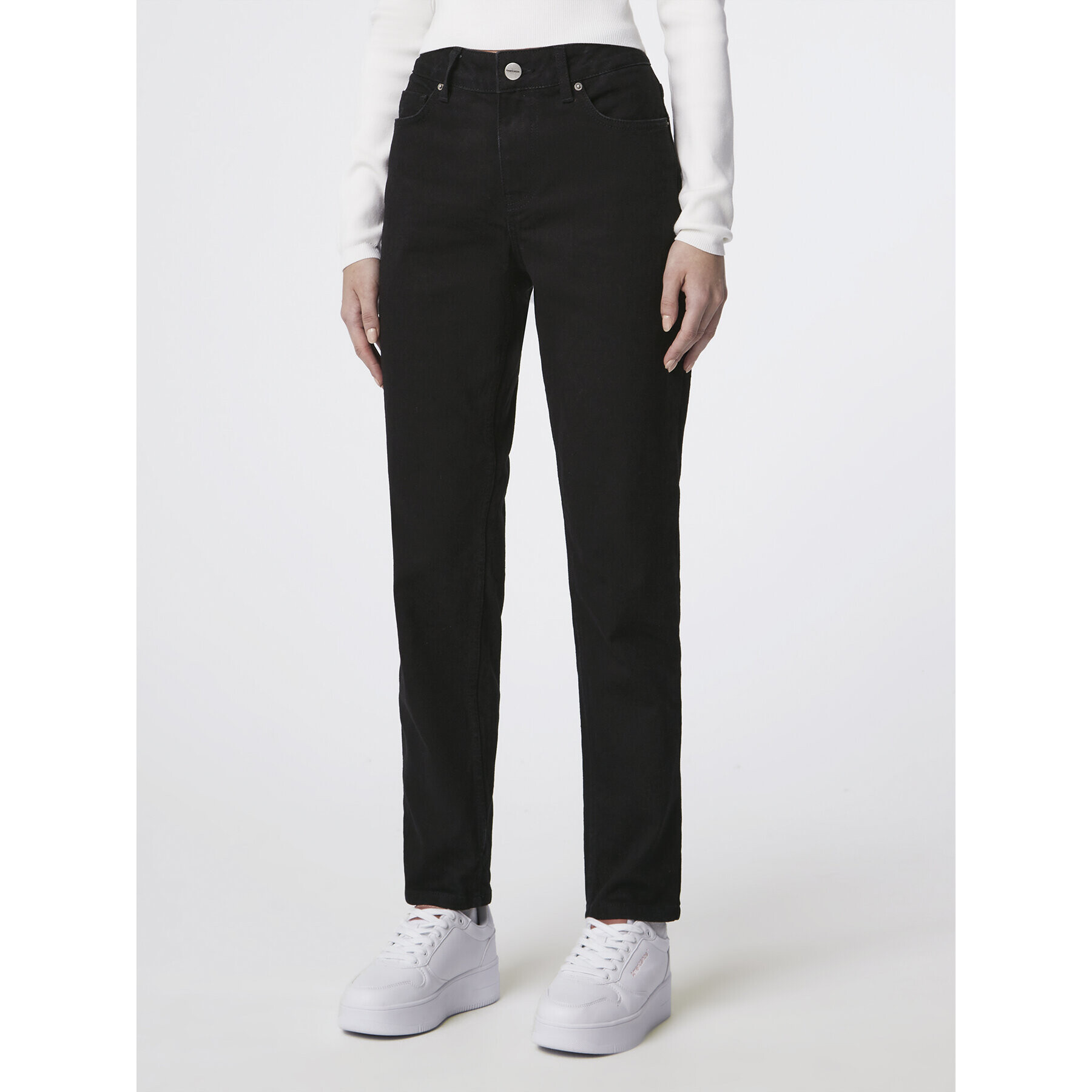 Americanos Дънки Boston Черен Slim Fit - Pepit.bg