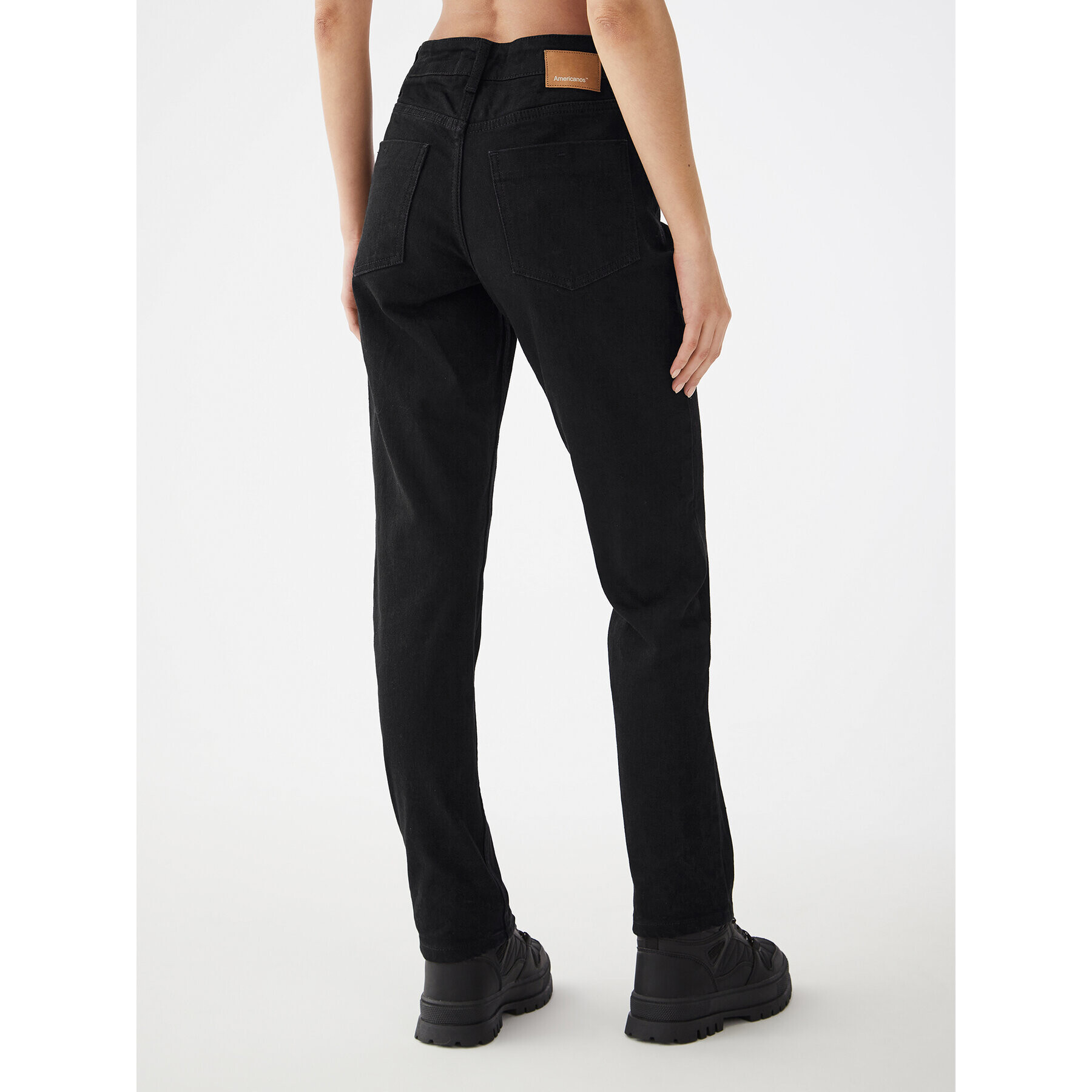 Americanos Дънки Boston Черен Slim Fit - Pepit.bg