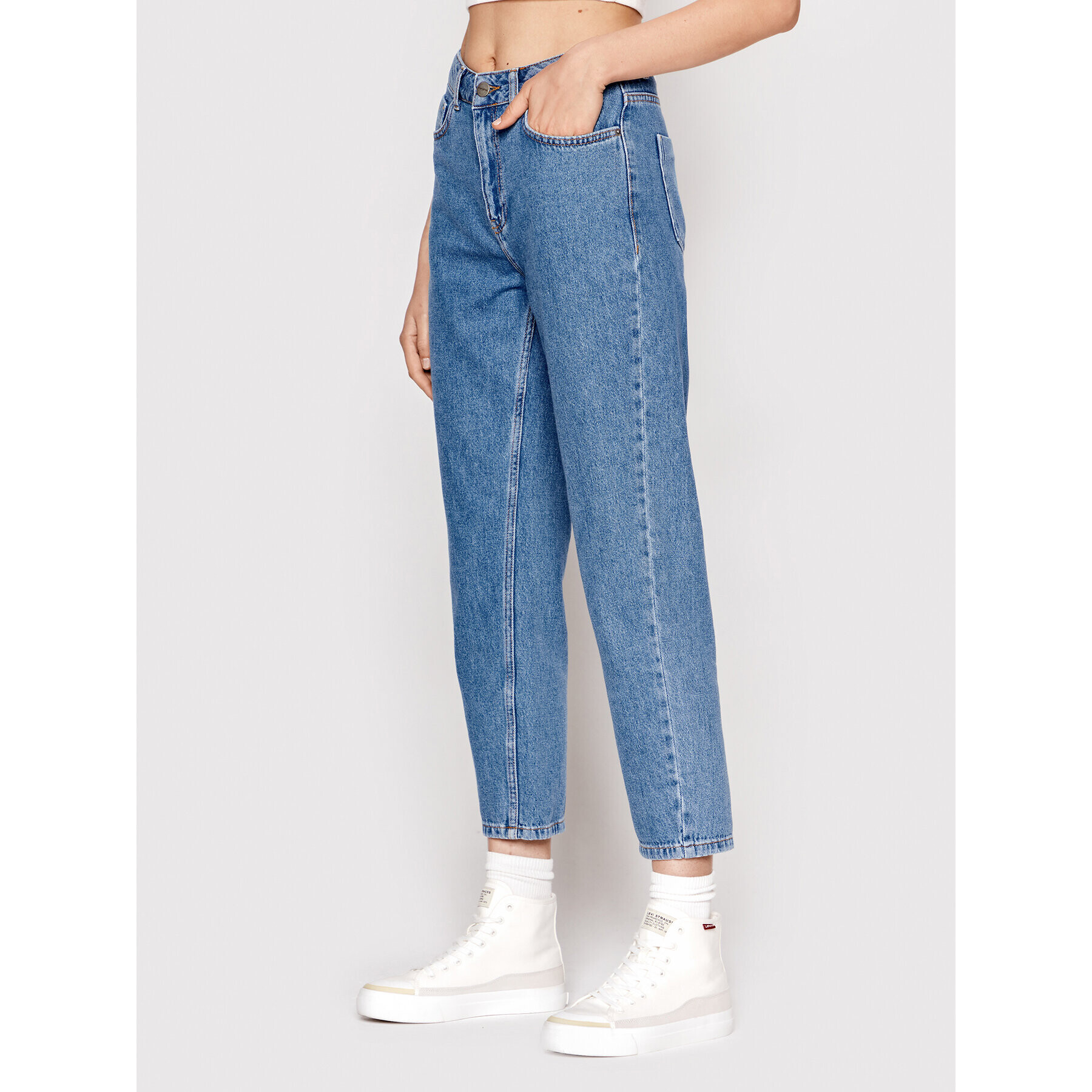 Americanos Дънки Formosa Син Mom Fit - Pepit.bg