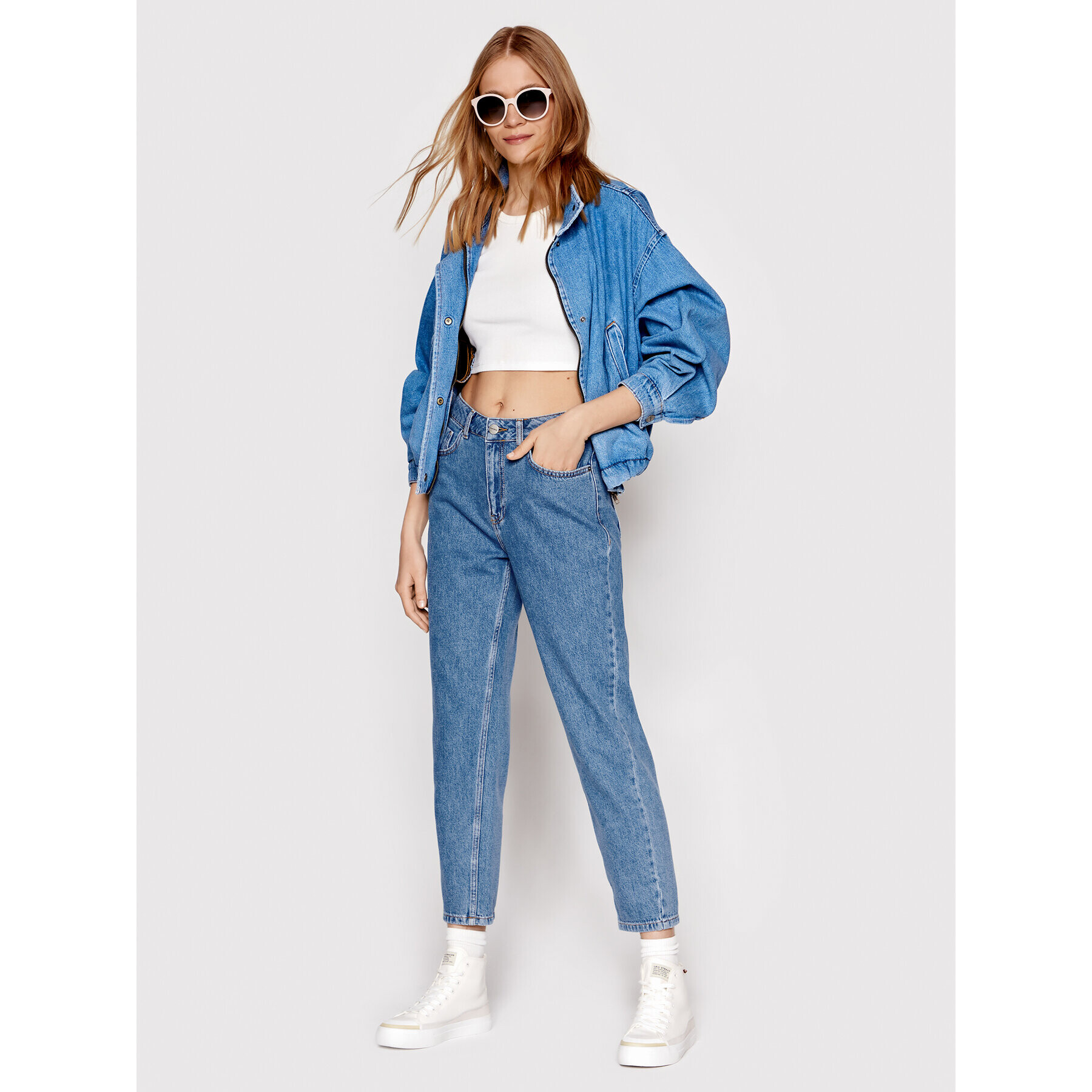Americanos Дънки Formosa Син Mom Fit - Pepit.bg