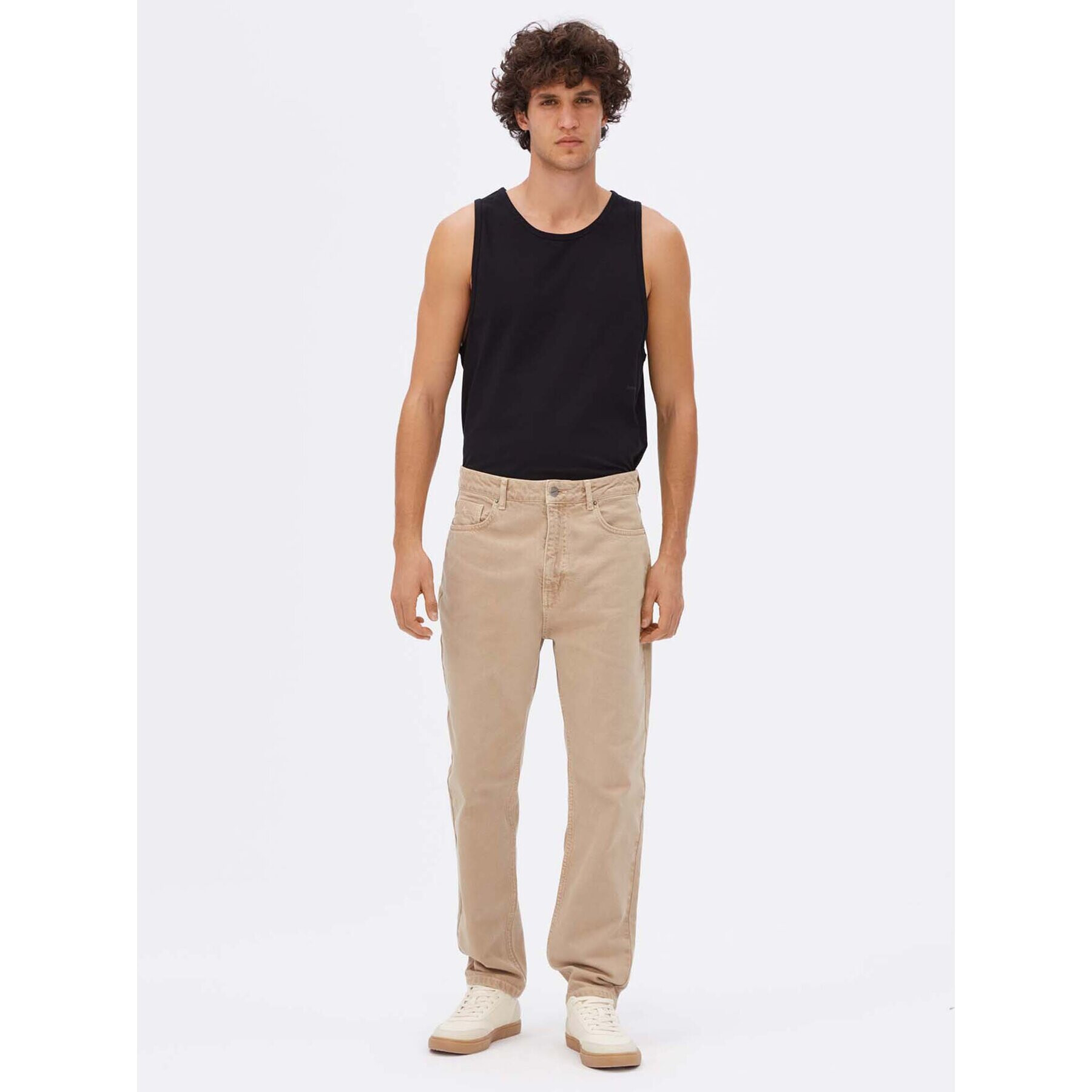 Americanos Дънки Montevideo Бежов Tapered Leg - Pepit.bg