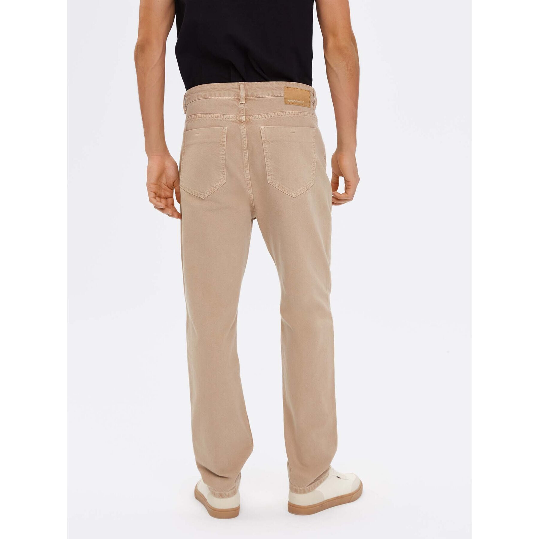Americanos Дънки Montevideo Бежов Tapered Leg - Pepit.bg