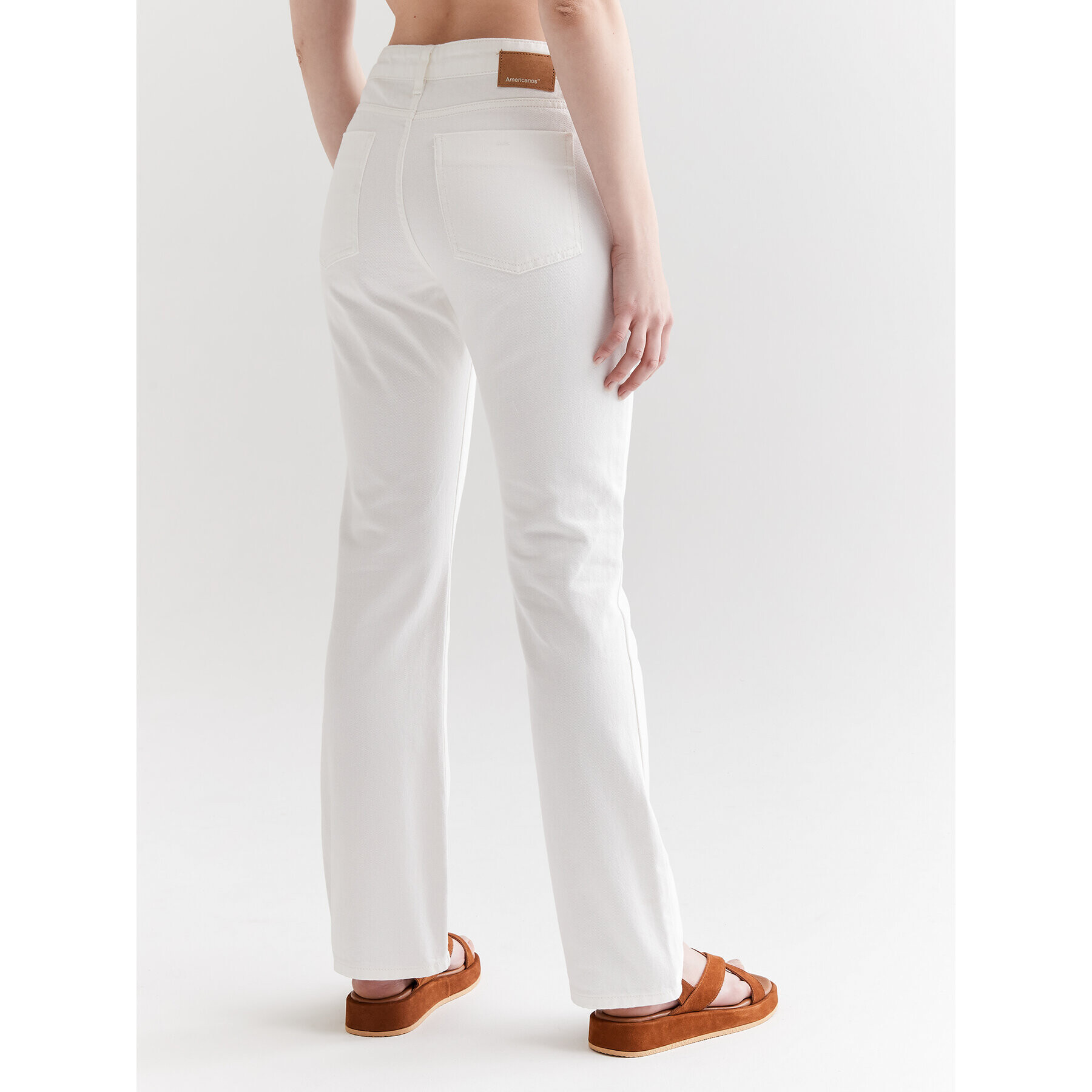 Americanos Дънки Nashville Бял Bootcut Fit - Pepit.bg