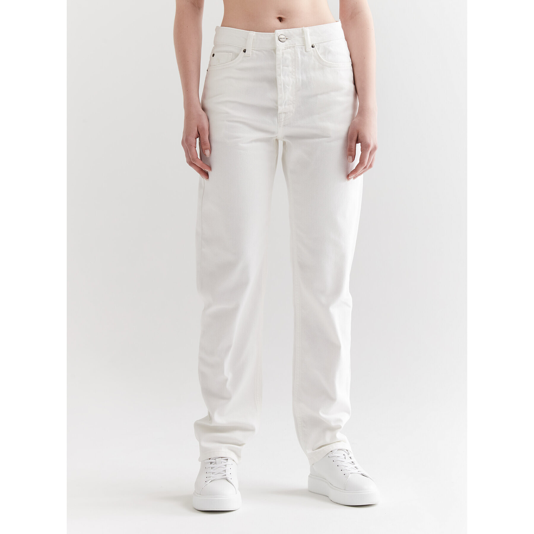Americanos Дънки Unisex Delaware Бял Straight Leg - Pepit.bg