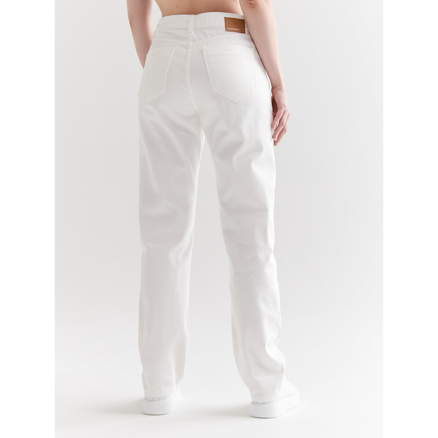Americanos Дънки Unisex Delaware Бял Straight Leg - Pepit.bg