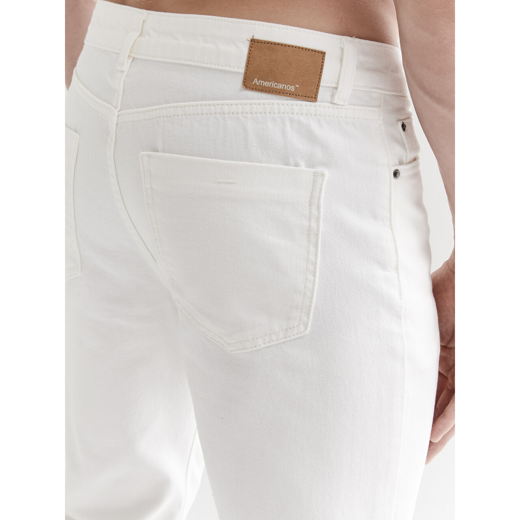 Americanos Дънки Unisex Delaware Бял Straight Leg - Pepit.bg