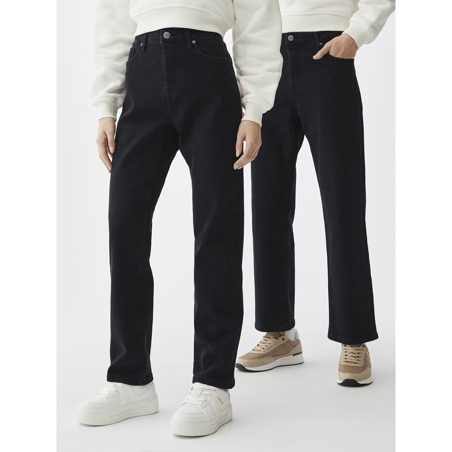 Americanos Дънки Unisex Delaware Черен Straight Leg - Pepit.bg