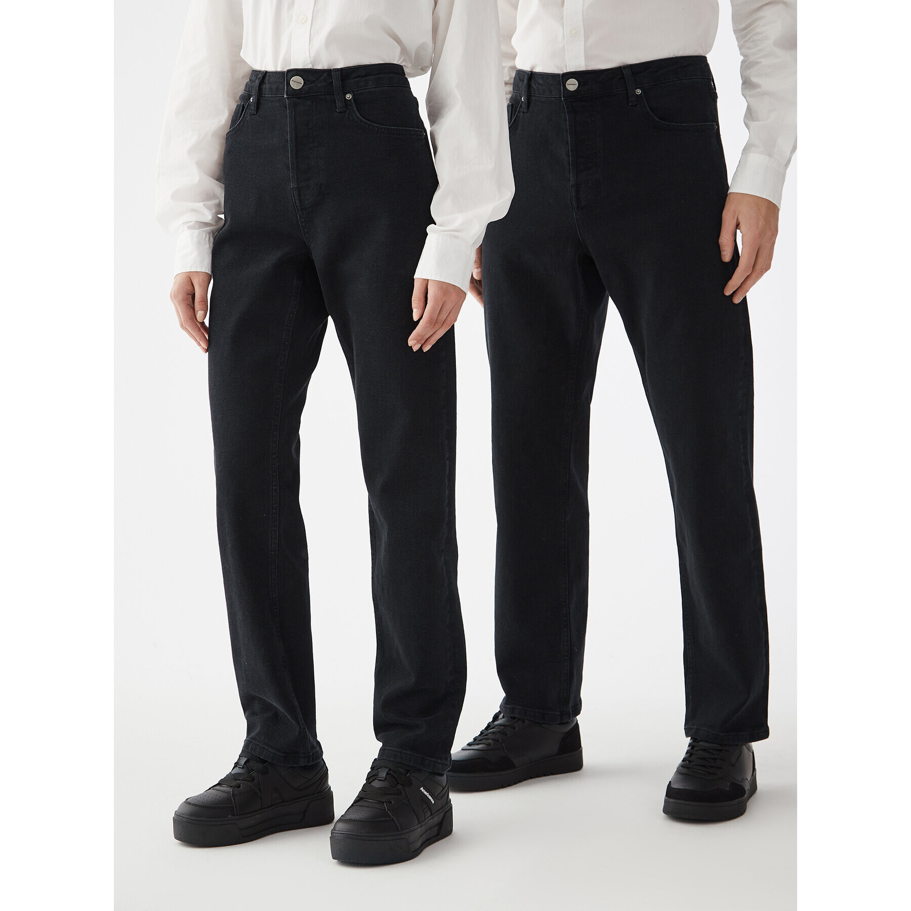 Americanos Дънки Unisex Delaware Черен Straight Leg - Pepit.bg
