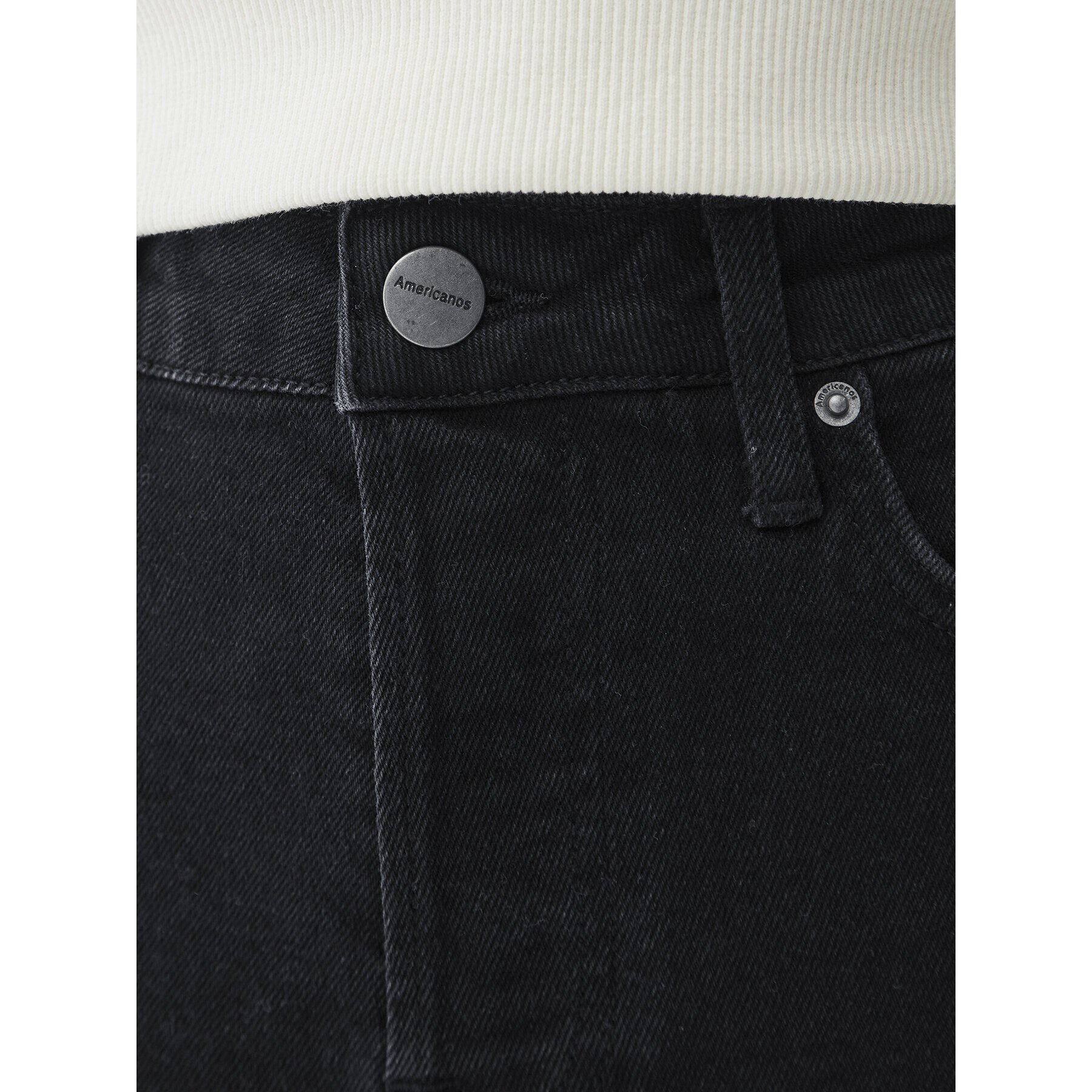 Americanos Дънки Unisex Delaware Черен Straight Leg - Pepit.bg
