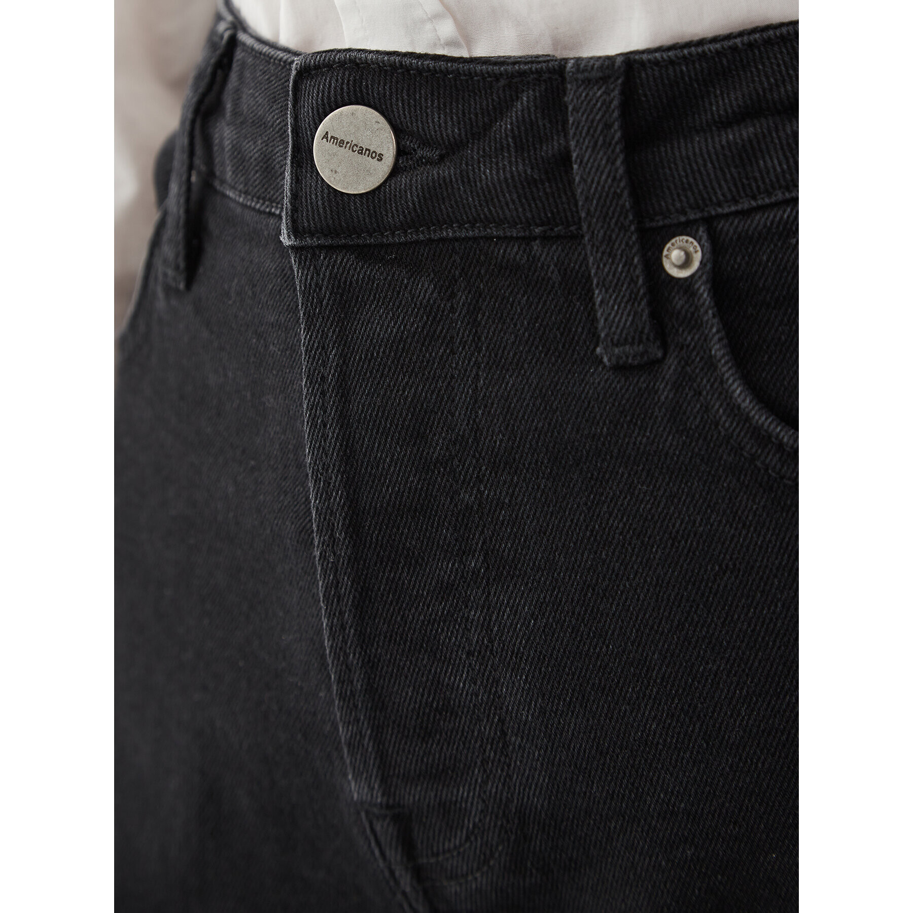 Americanos Дънки Unisex Delaware Черен Straight Leg - Pepit.bg