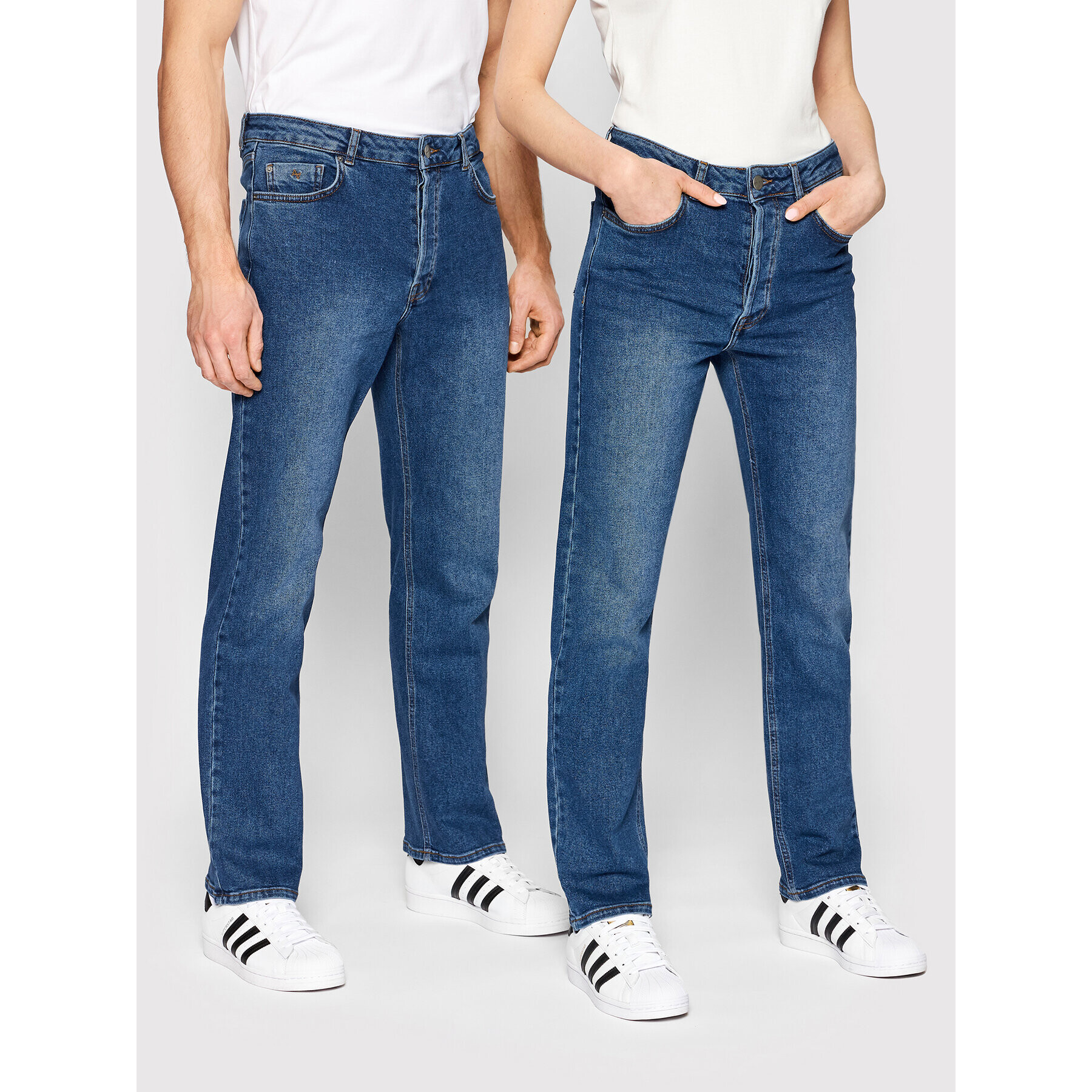 Americanos Дънки Unisex Delaware Син Straight Leg - Pepit.bg