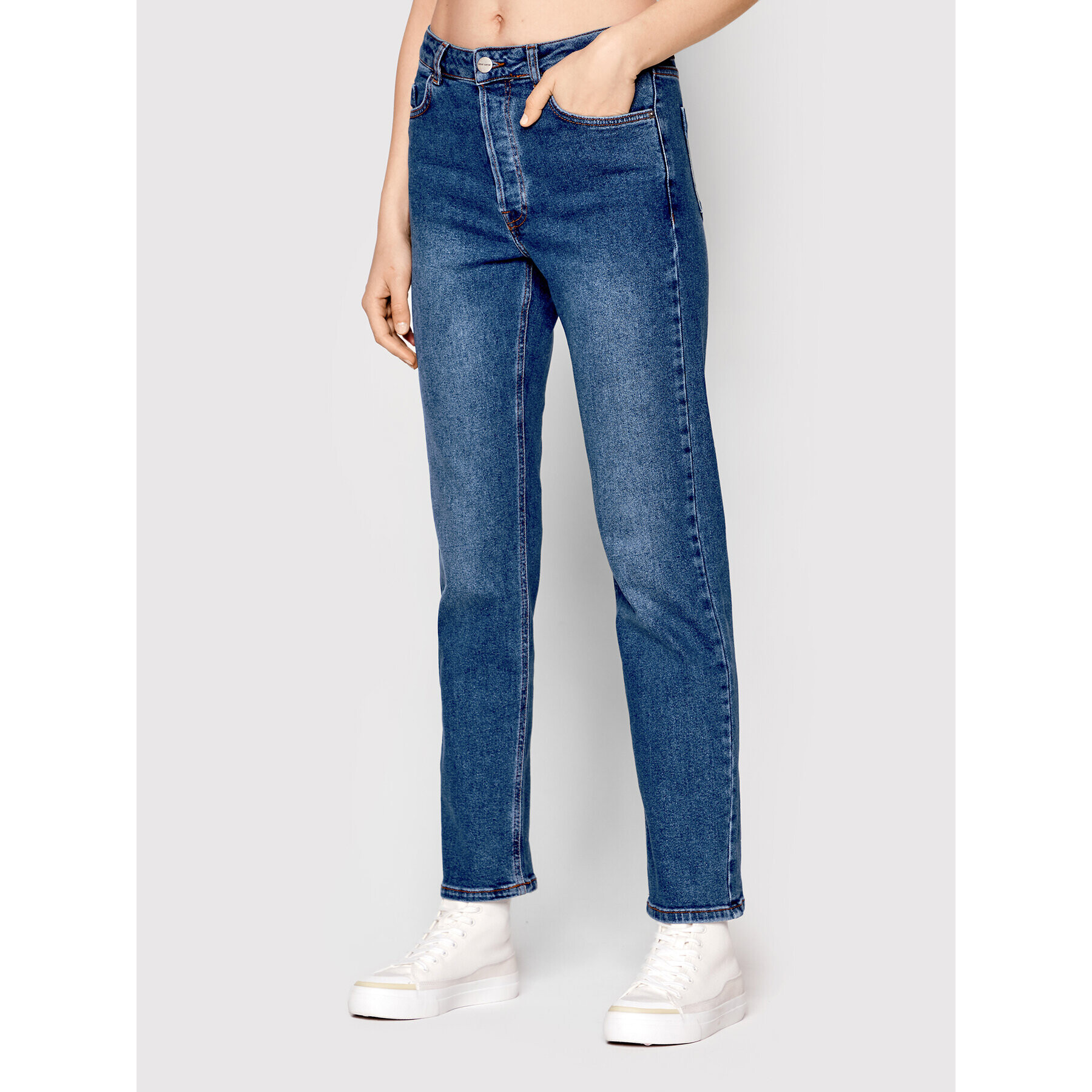 Americanos Дънки Unisex Delaware Син Straight Leg - Pepit.bg