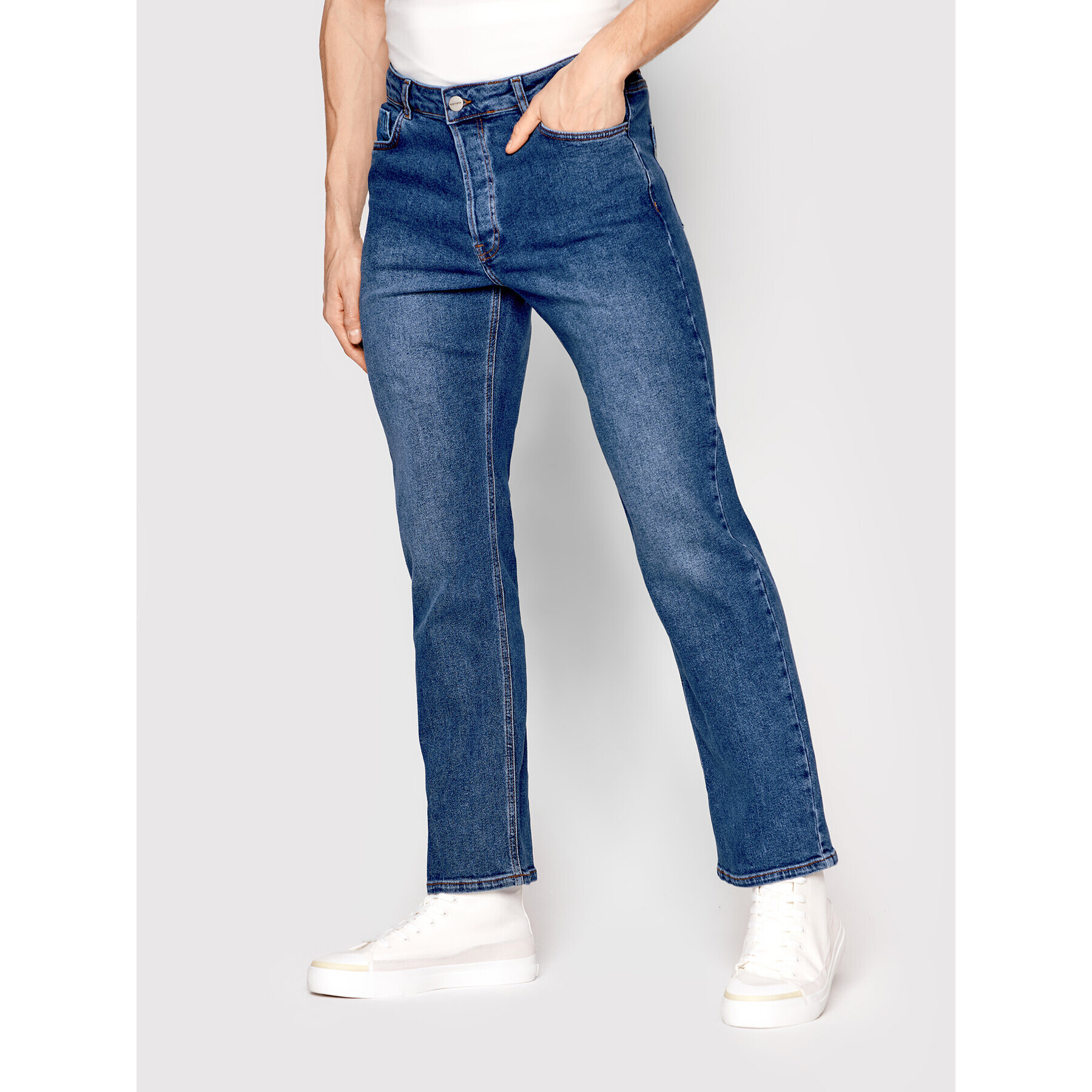 Americanos Дънки Unisex Delaware Син Straight Leg - Pepit.bg