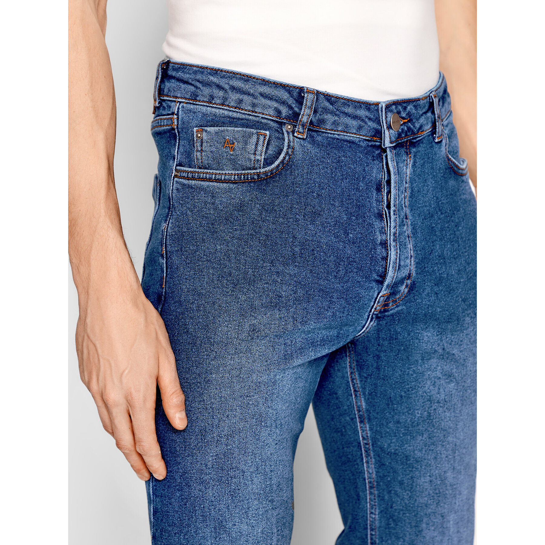 Americanos Дънки Unisex Delaware Син Straight Leg - Pepit.bg