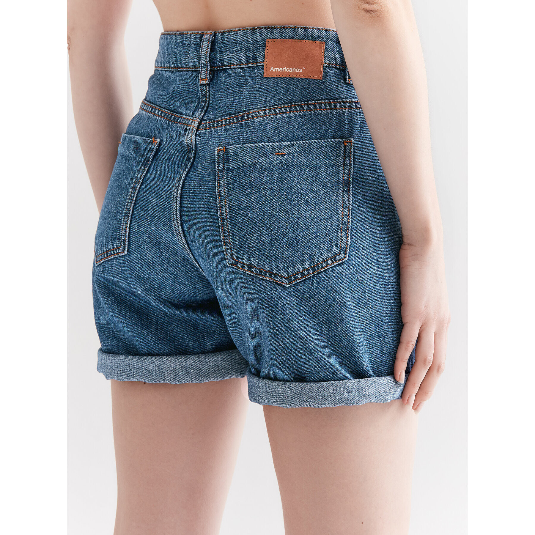 Americanos Дънкови шорти Florida Син Mom Fit - Pepit.bg