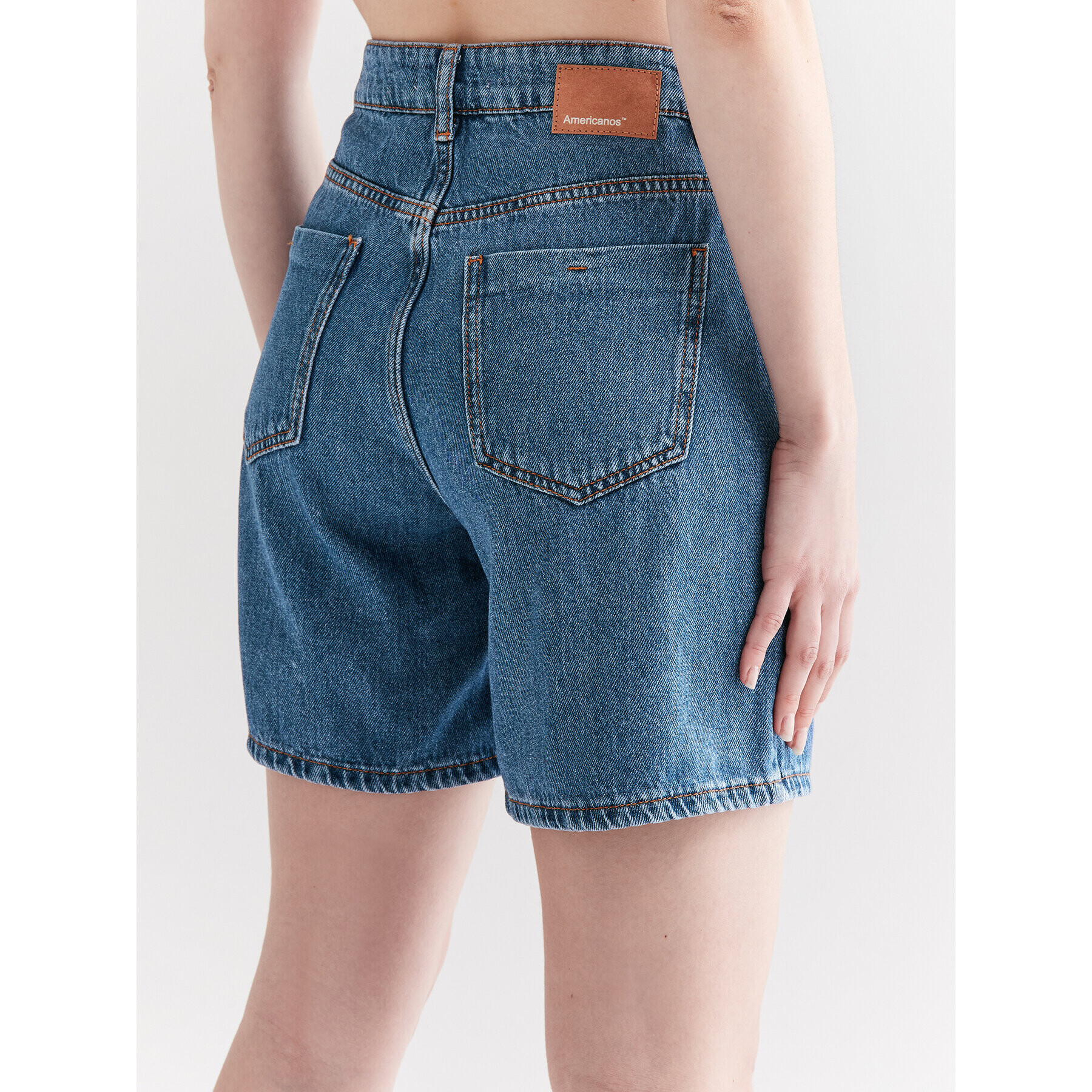 Americanos Дънкови шорти Florida Син Mom Fit - Pepit.bg