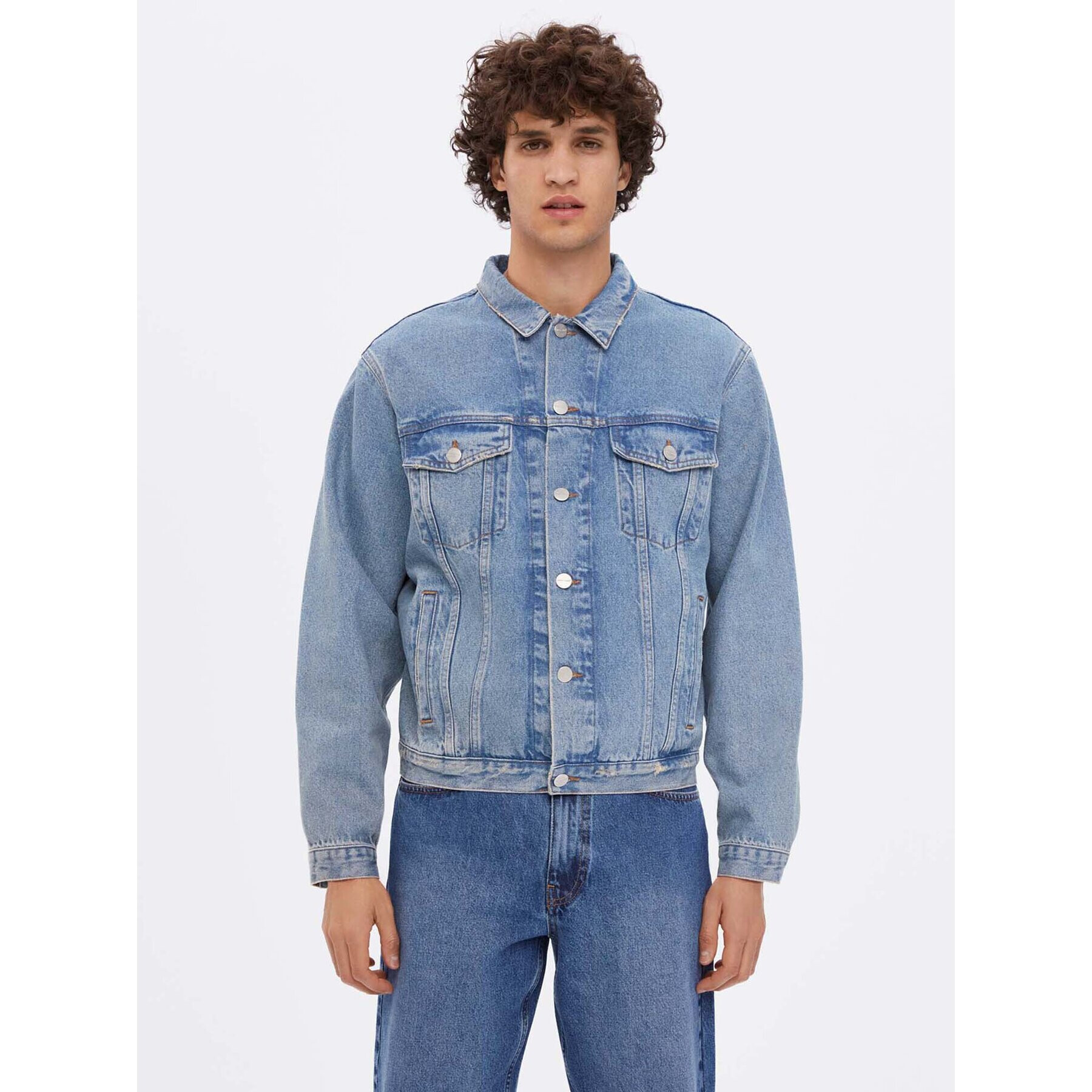 Americanos Дънково яке Unisex Ottawa Син Slim Fit - Pepit.bg