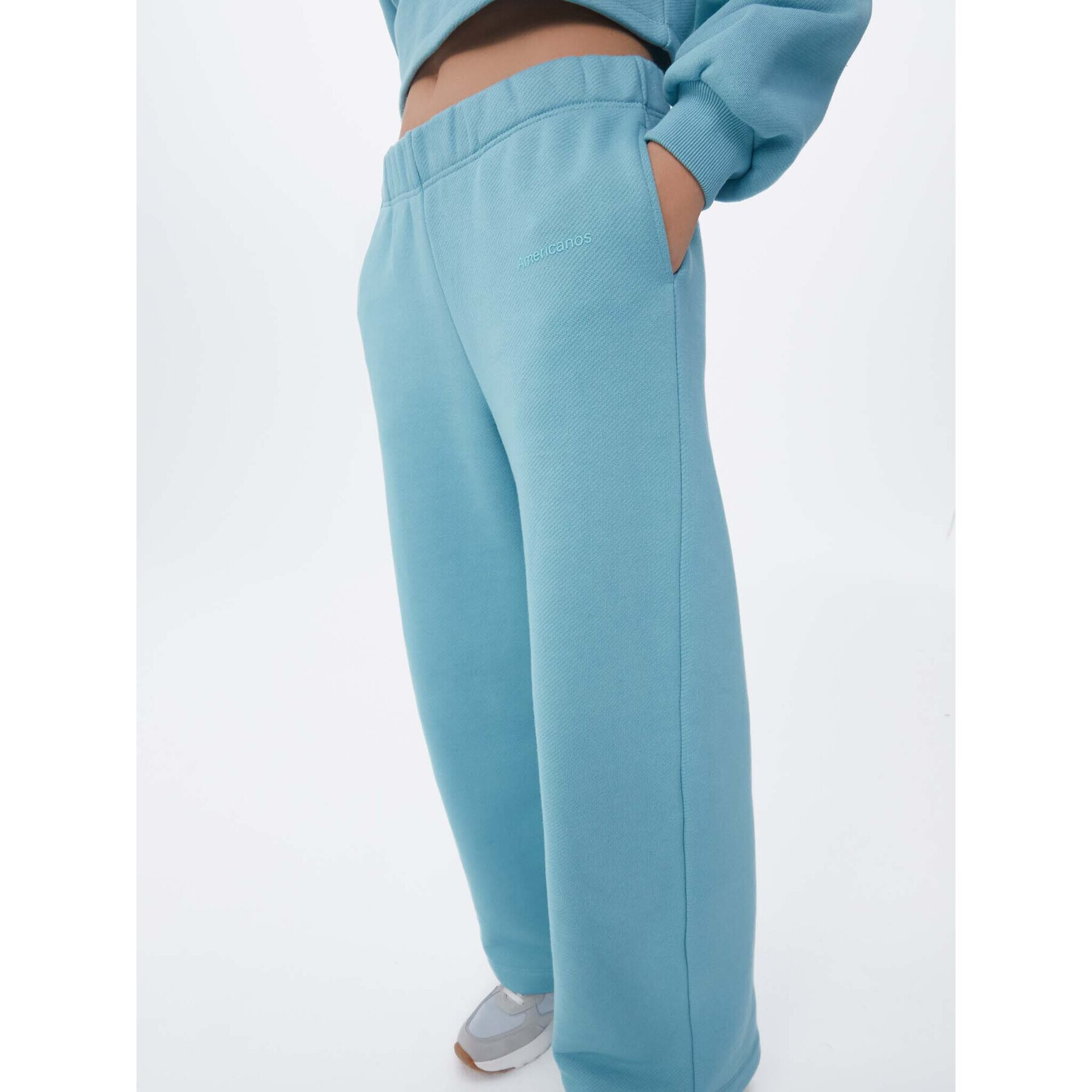 Americanos Долнище анцуг Unisex Chicago Син Wide Leg - Pepit.bg