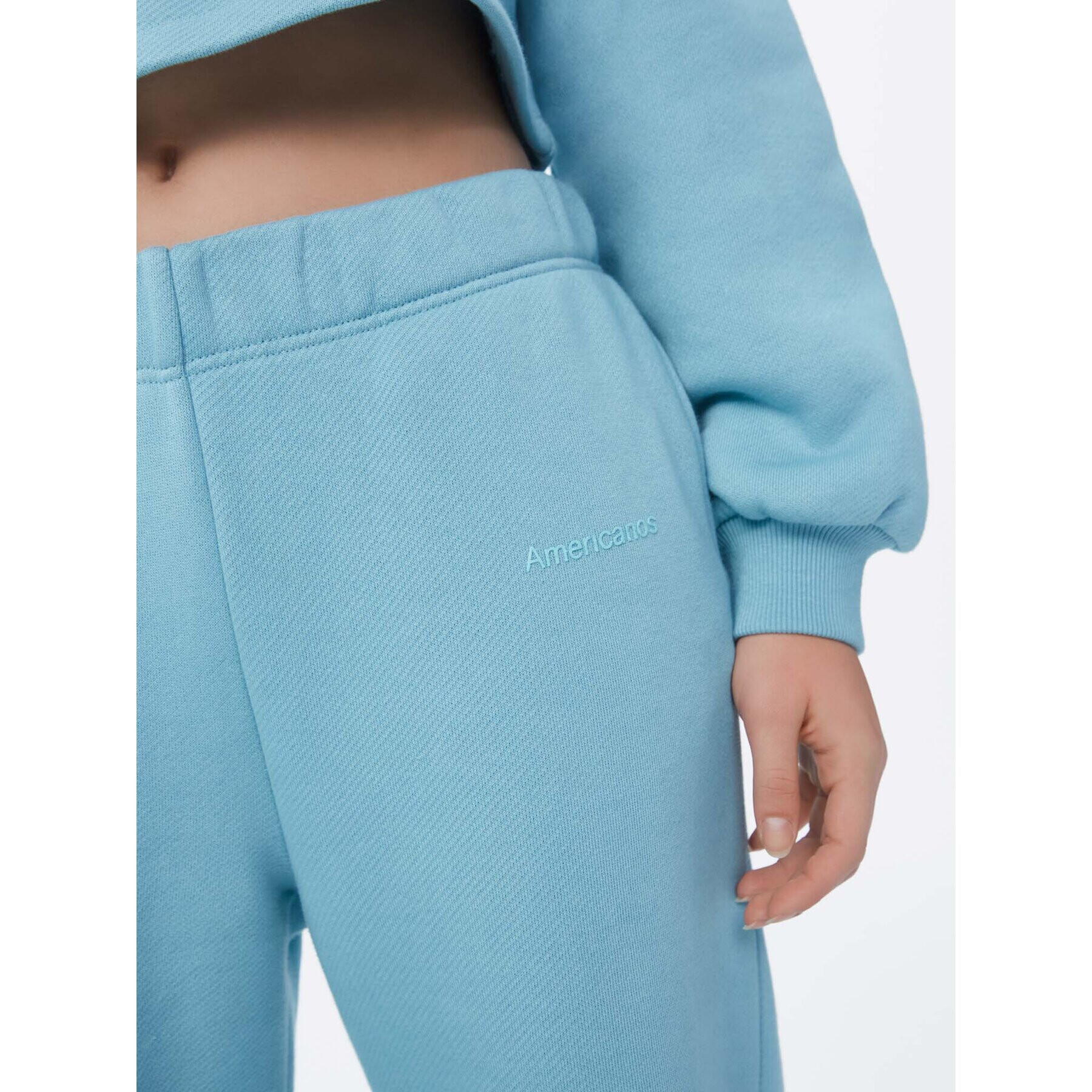 Americanos Долнище анцуг Unisex Chicago Син Wide Leg - Pepit.bg