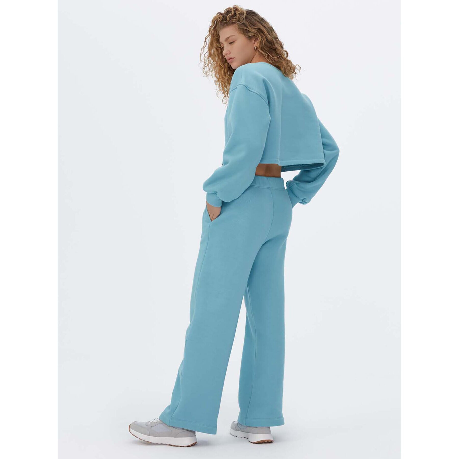 Americanos Долнище анцуг Unisex Chicago Син Wide Leg - Pepit.bg