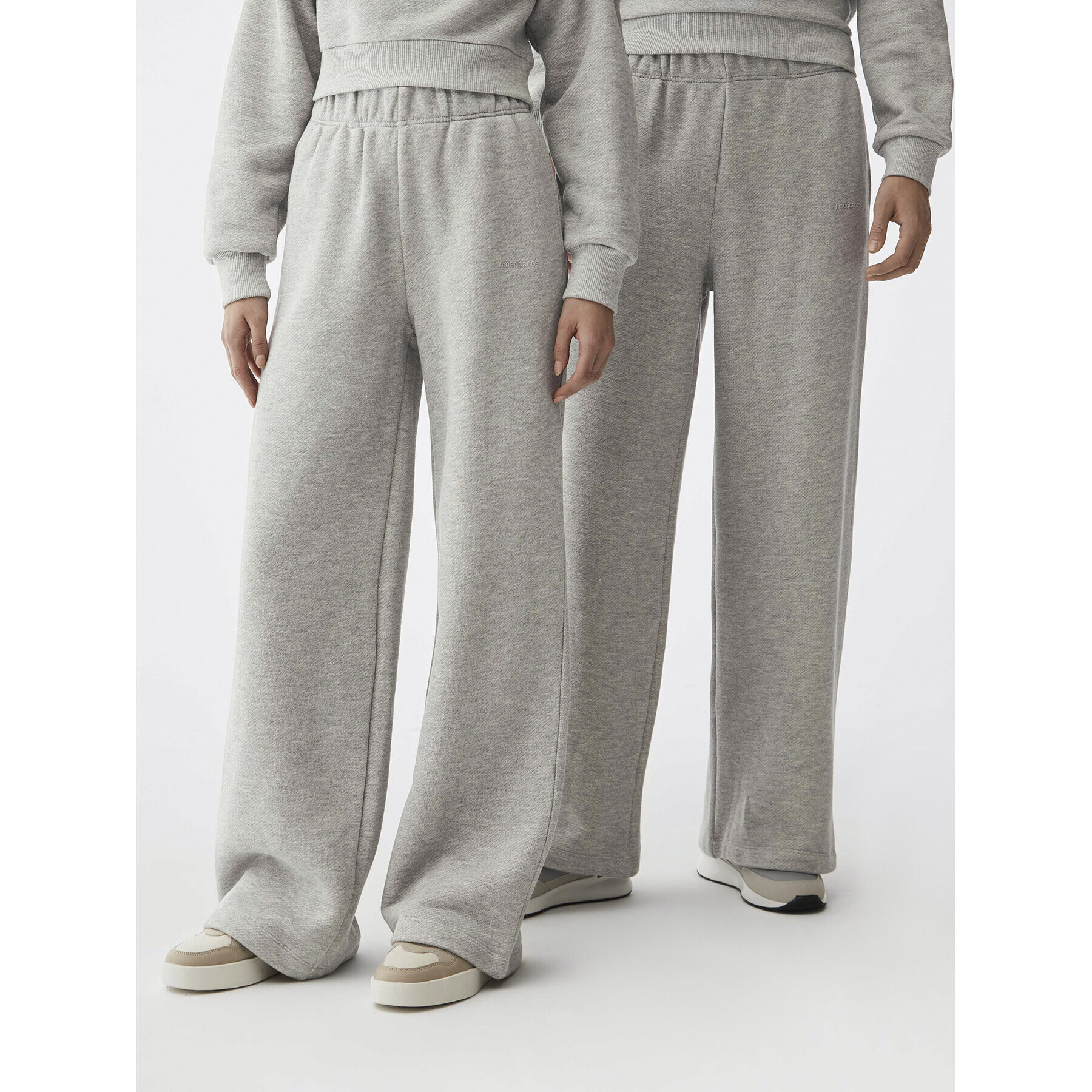 Americanos Долнище анцуг Unisex Chicago Сив Wide Leg - Pepit.bg