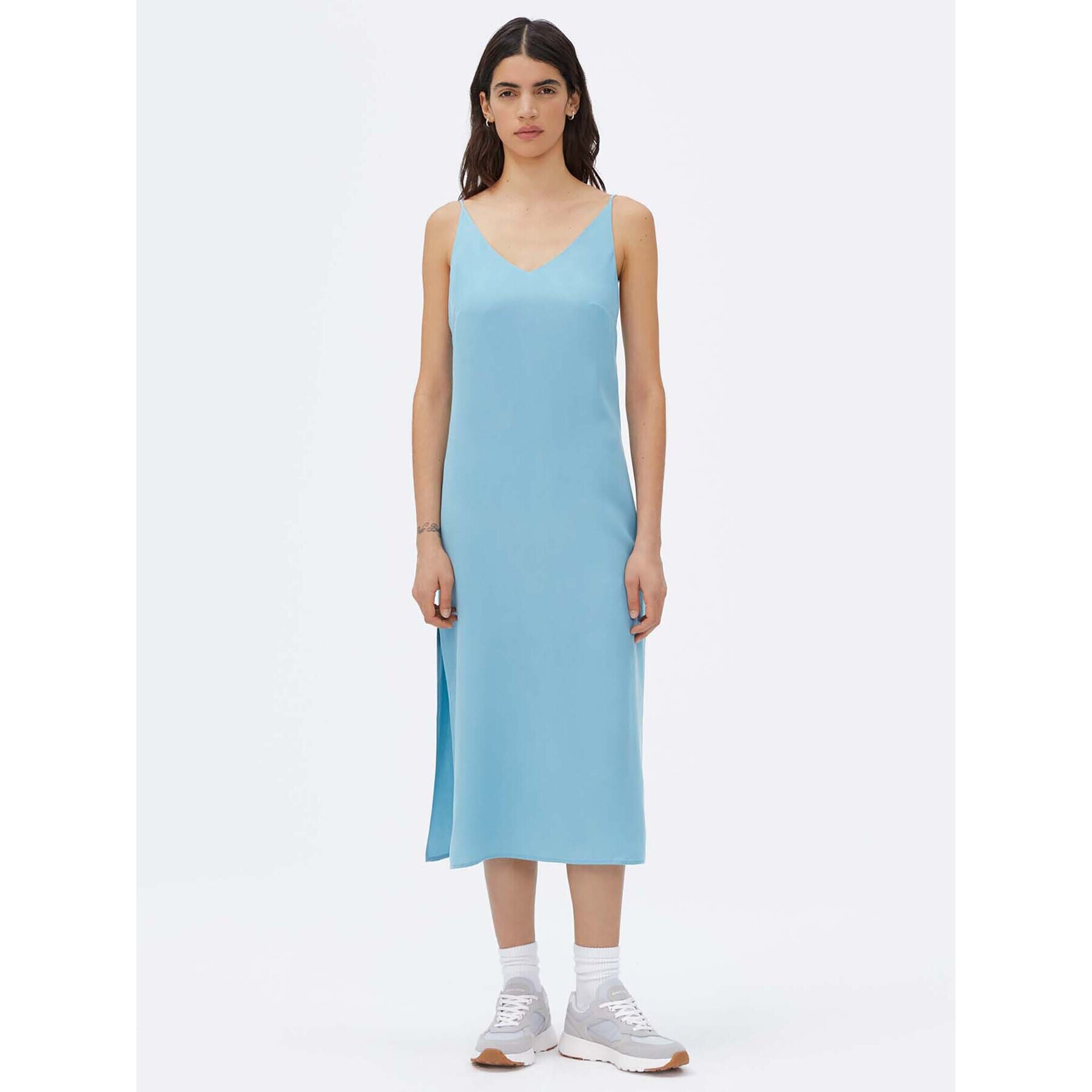 Americanos Ежедневна рокля Lima Slip Син Relaxed Fit - Pepit.bg