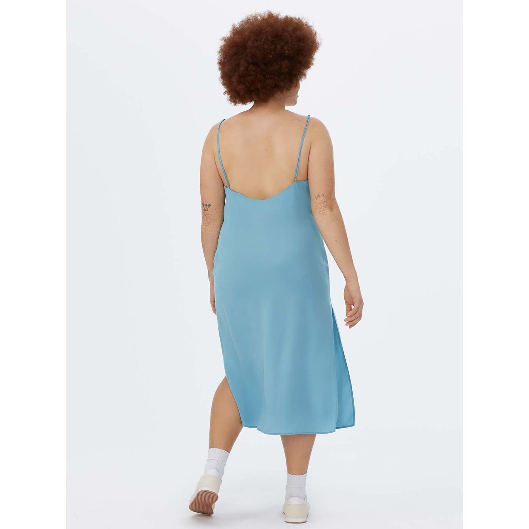 Americanos Ежедневна рокля Lima Slip Син Relaxed Fit - Pepit.bg