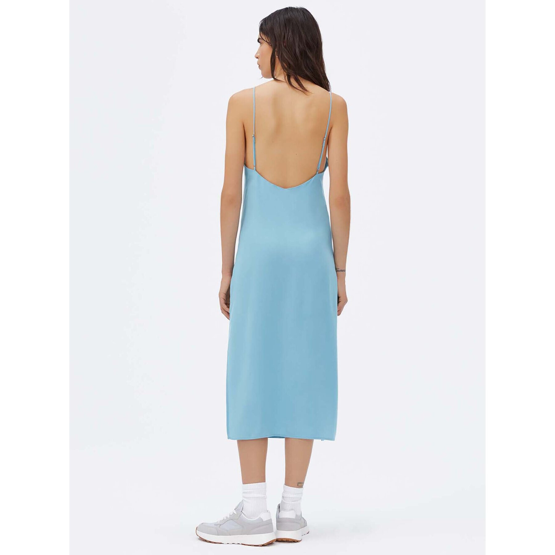 Americanos Ежедневна рокля Lima Slip Син Relaxed Fit - Pepit.bg