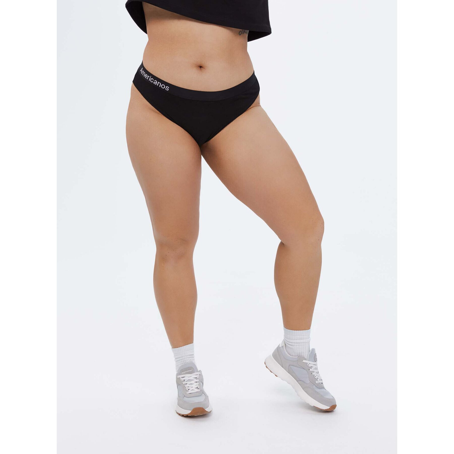 Americanos Класически дамски бикини Briefs Черен Regular Fit - Pepit.bg