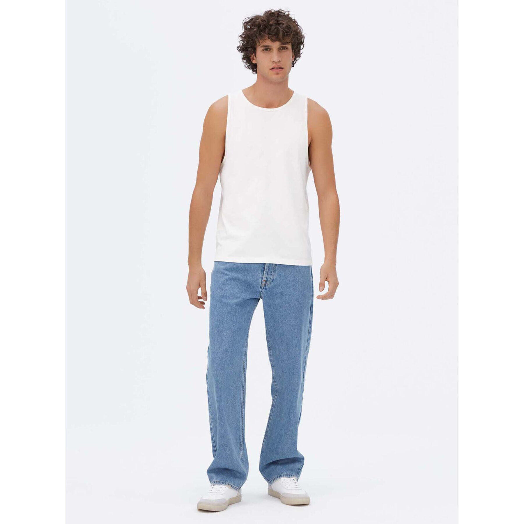 Americanos Мъжки топ Kingston Бял Regular Fit - Pepit.bg