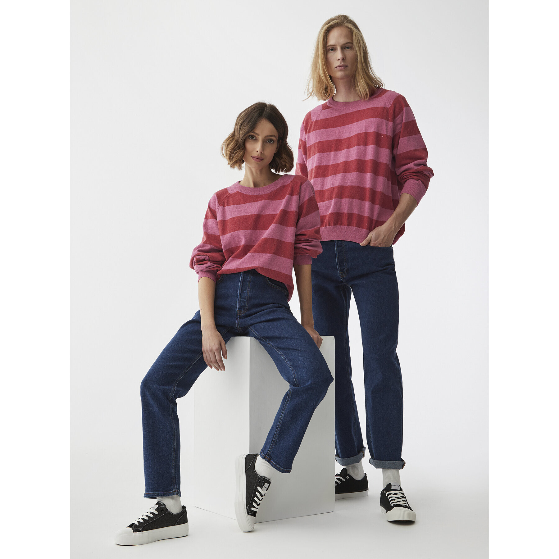 Americanos Пуловер Unisex Aberdeen Цветен Relaxed Fit - Pepit.bg