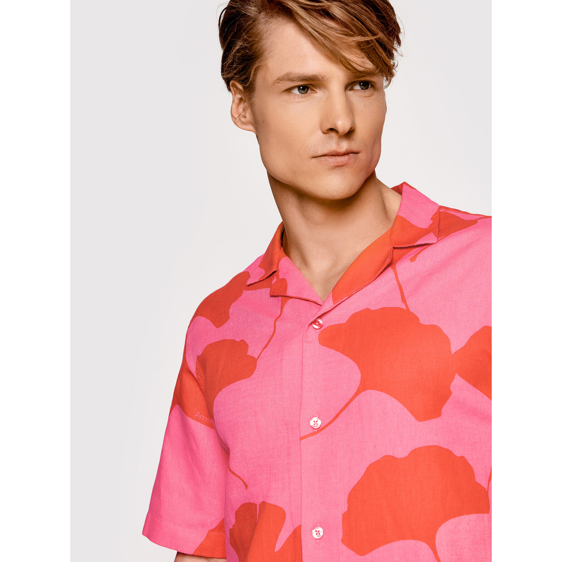 Americanos Риза Resort Moa Розов Relaxed Fit - Pepit.bg