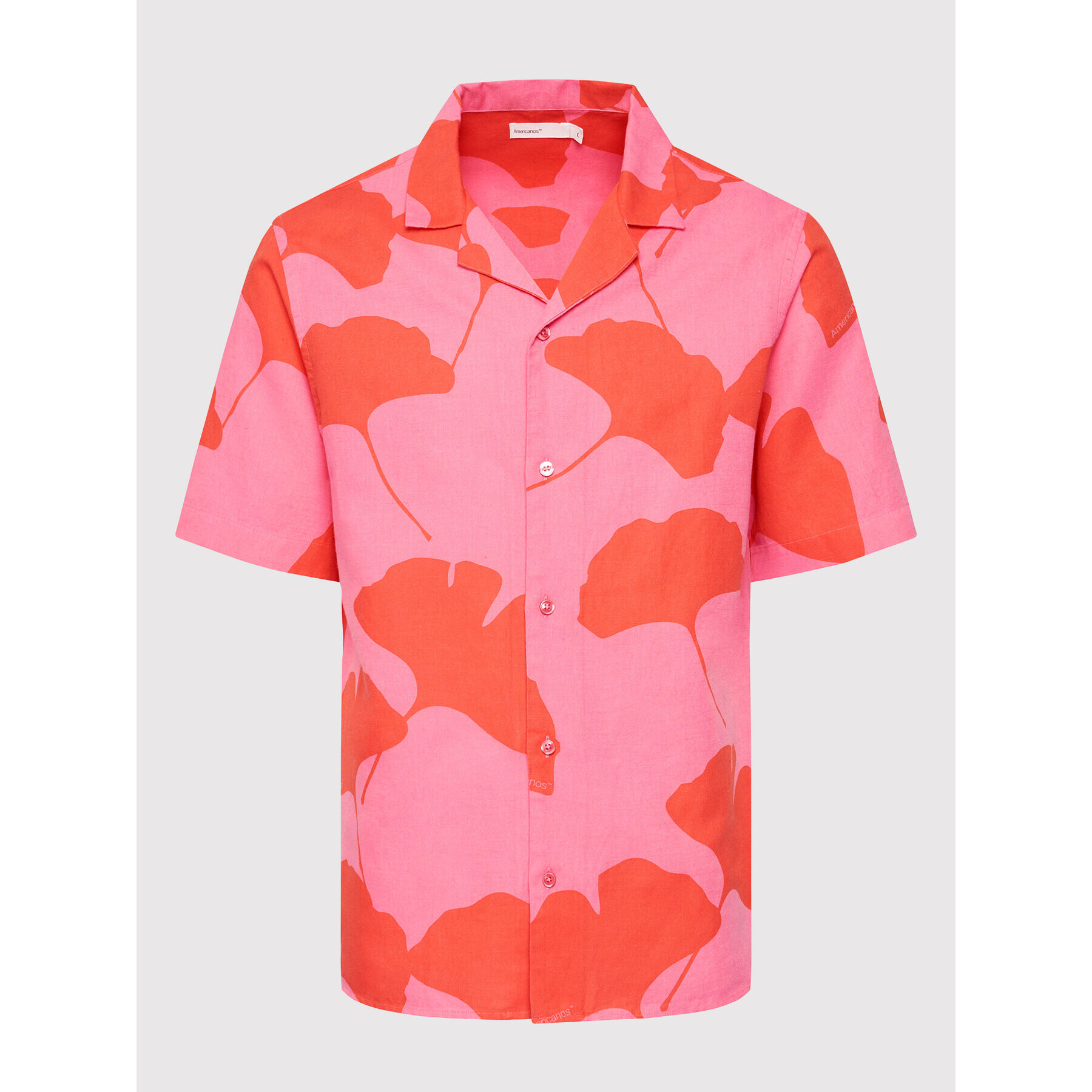 Americanos Риза Resort Moa Розов Relaxed Fit - Pepit.bg