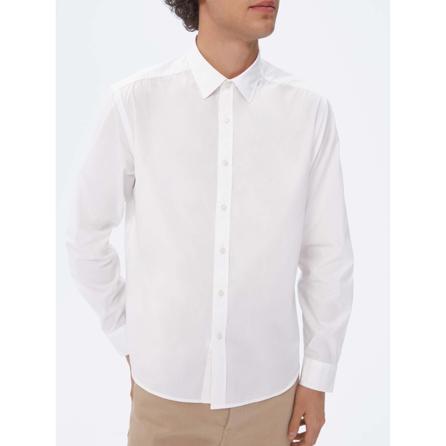 Americanos Риза Unisex Memphis Бял Relaxed Fit - Pepit.bg