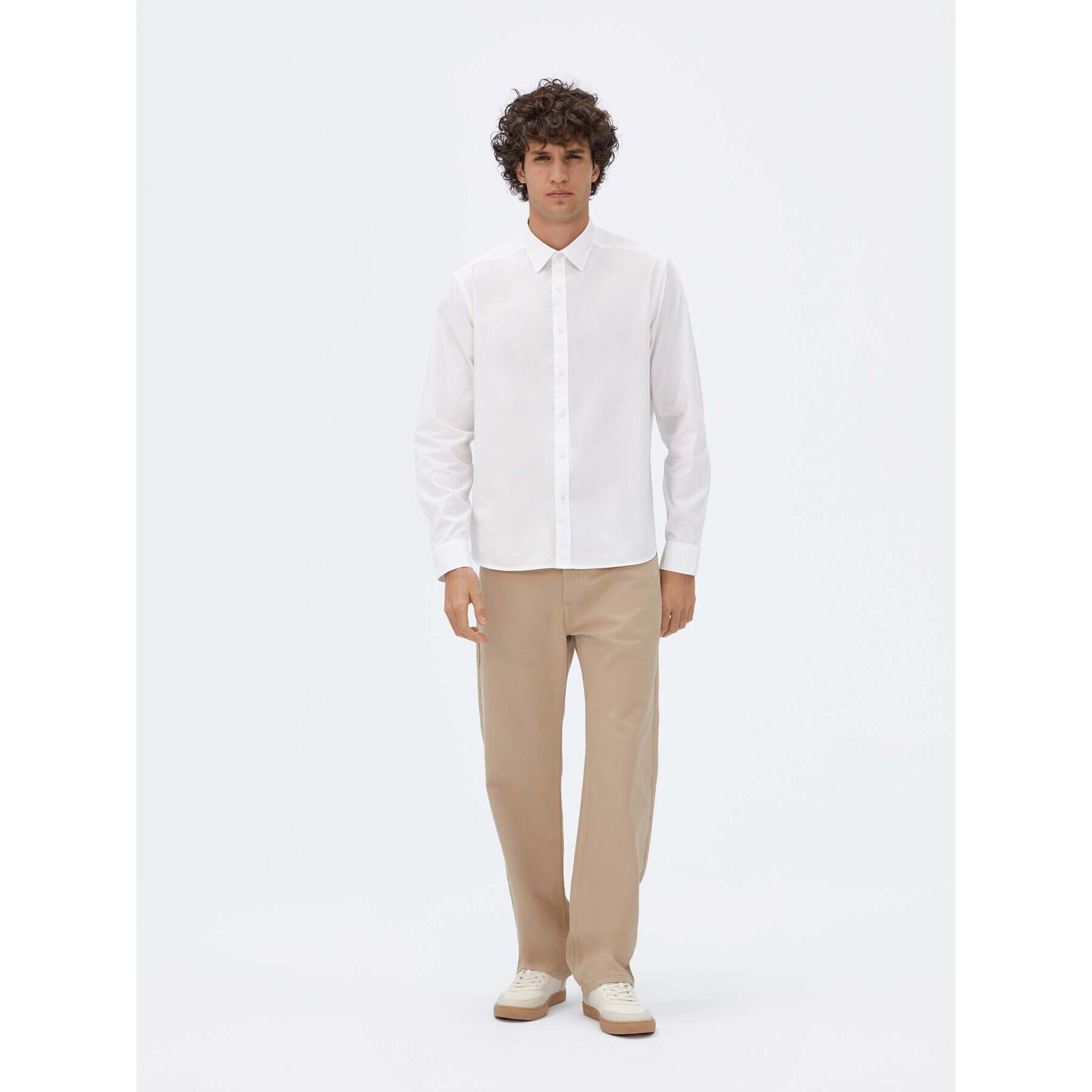 Americanos Риза Unisex Memphis Бял Relaxed Fit - Pepit.bg
