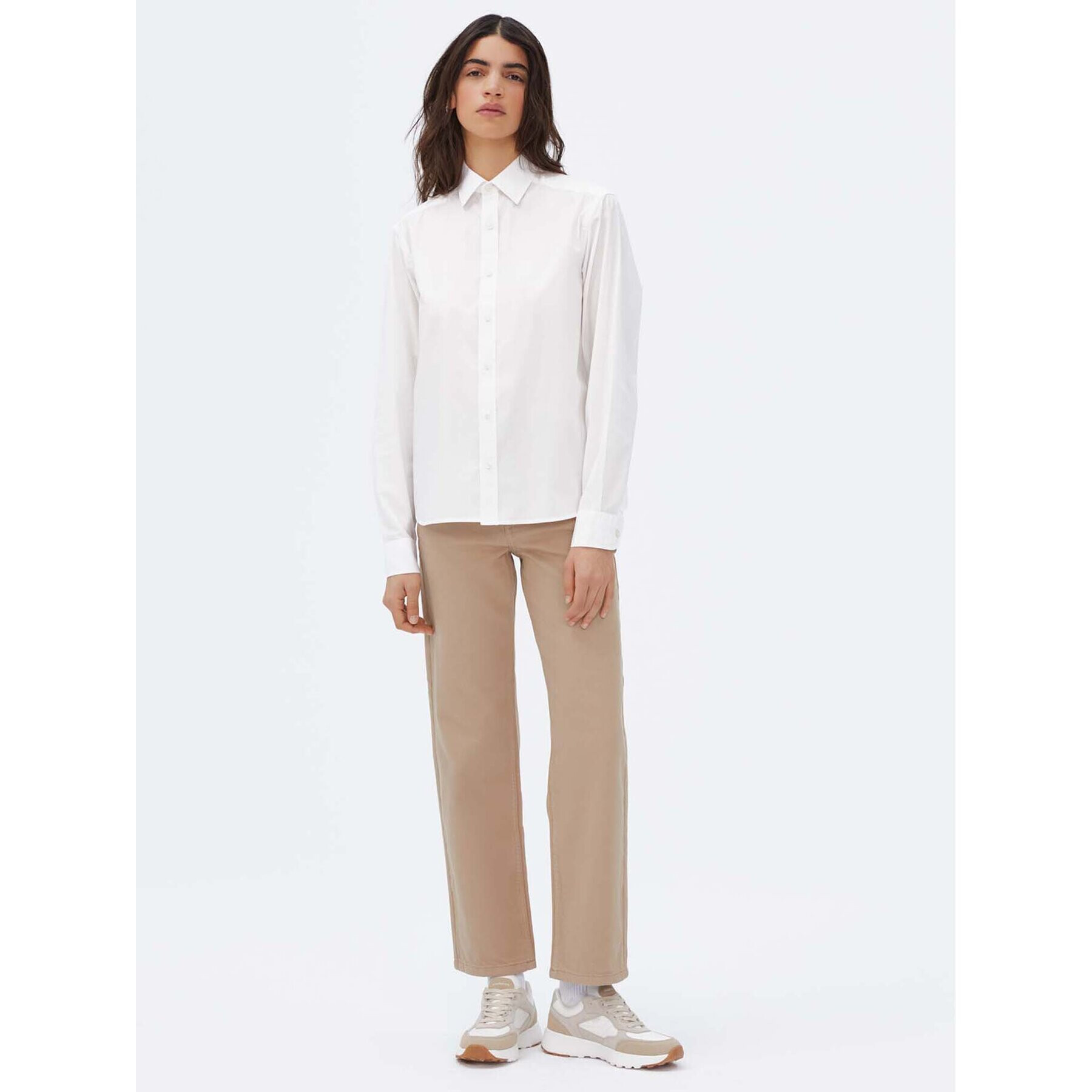 Americanos Риза Unisex Memphis Бял Relaxed Fit - Pepit.bg